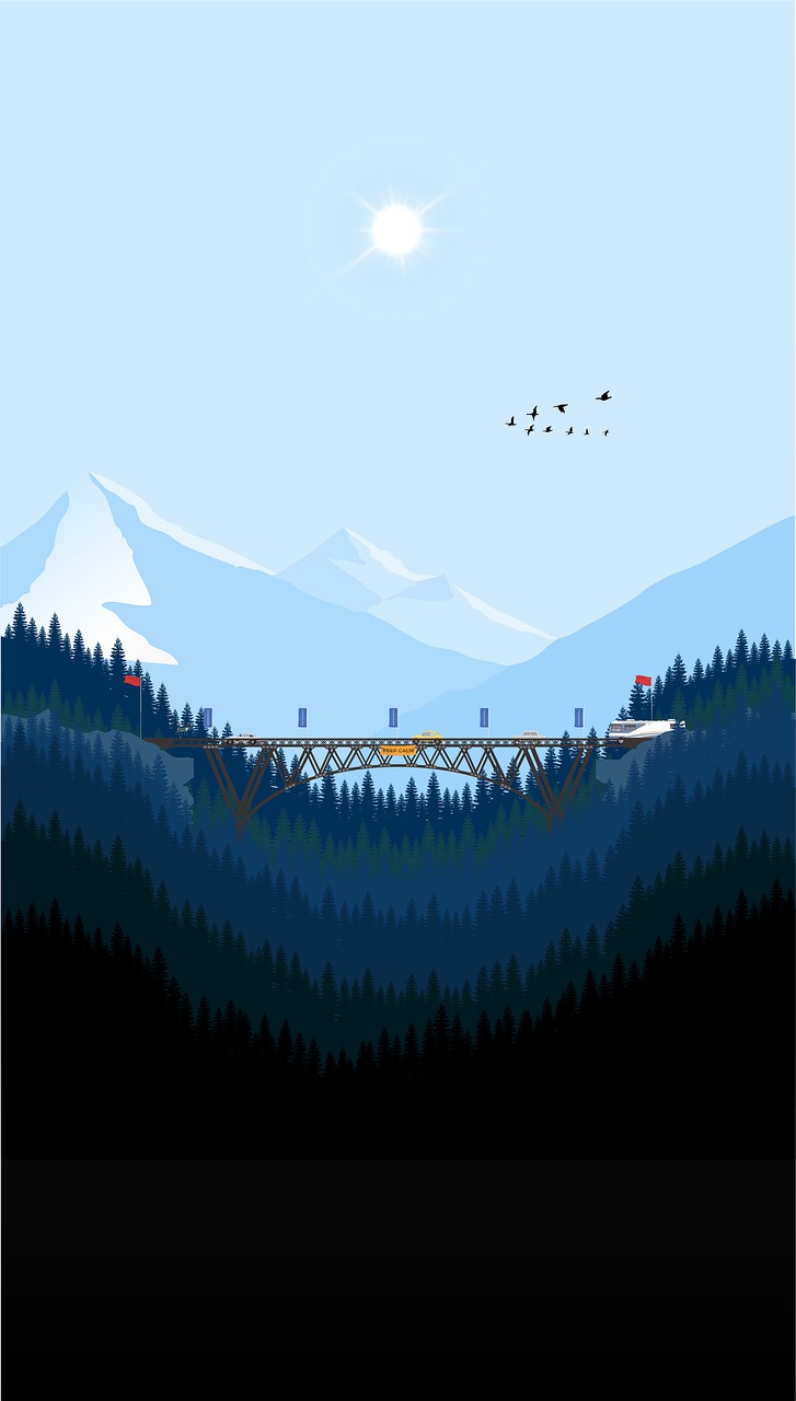 Minimalism Birds Mountains Trees Forest Wallpapers