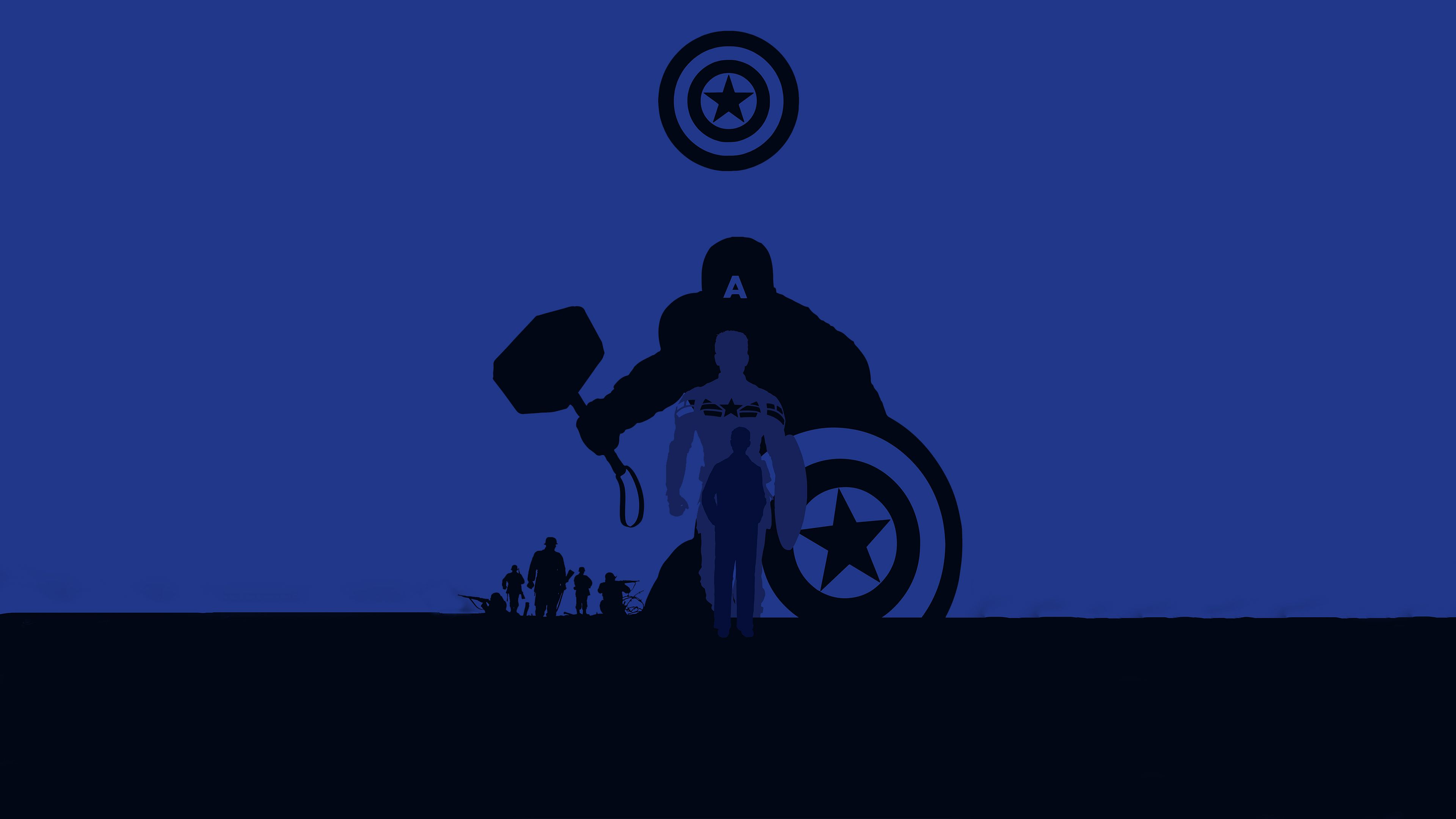 Minimalist Captain America Wallpapers