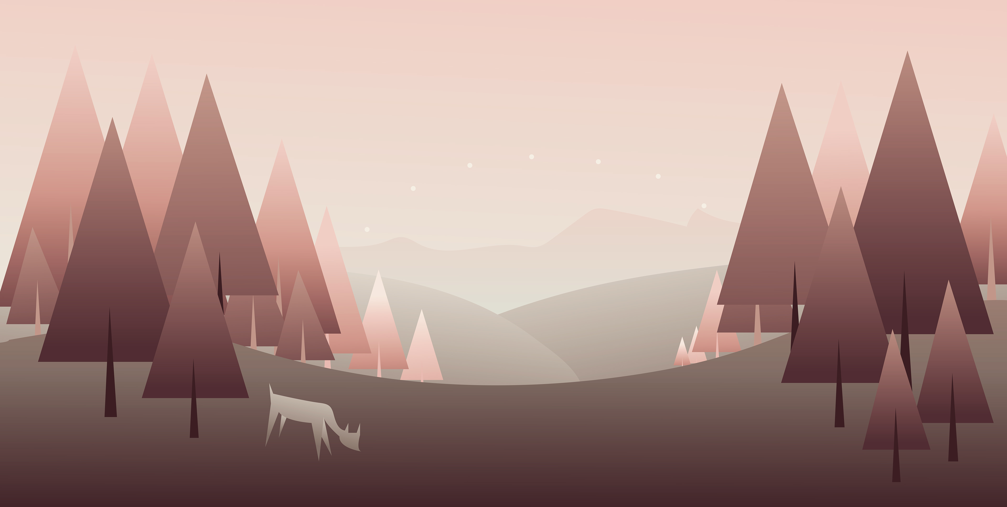 Minimalist Forest Wallpapers