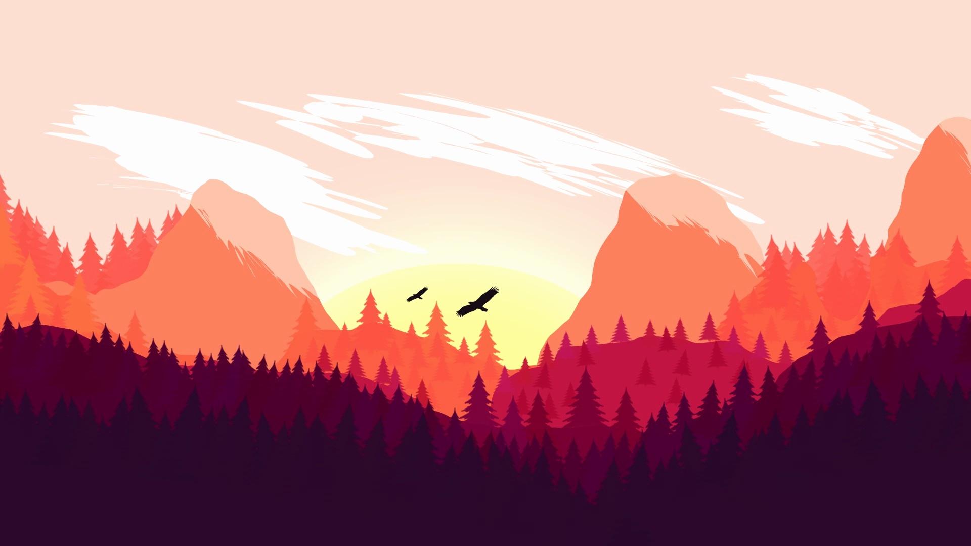 Minimalist Forest Wallpapers