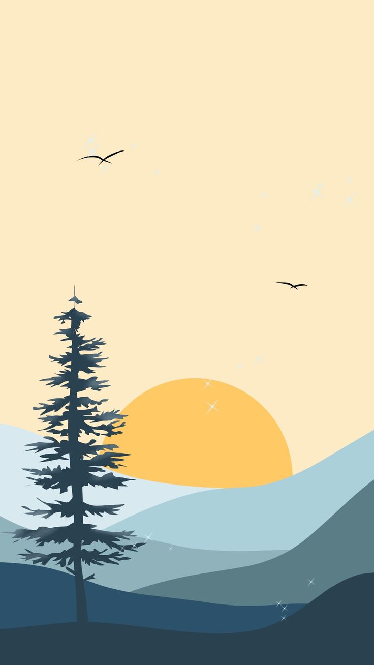 Minimalist Landscape Painting Wallpapers