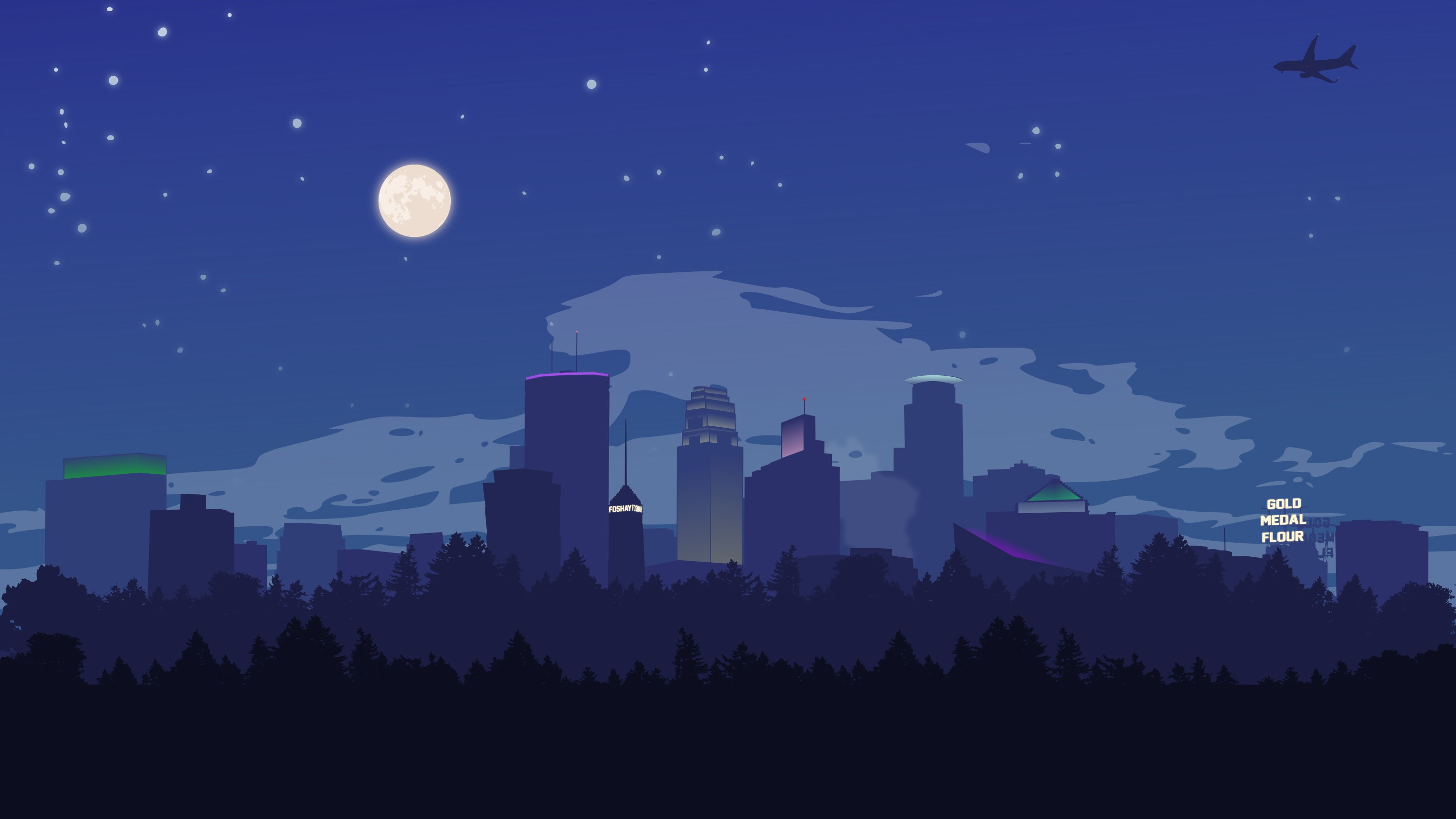 Minimalist Skyline Wallpapers