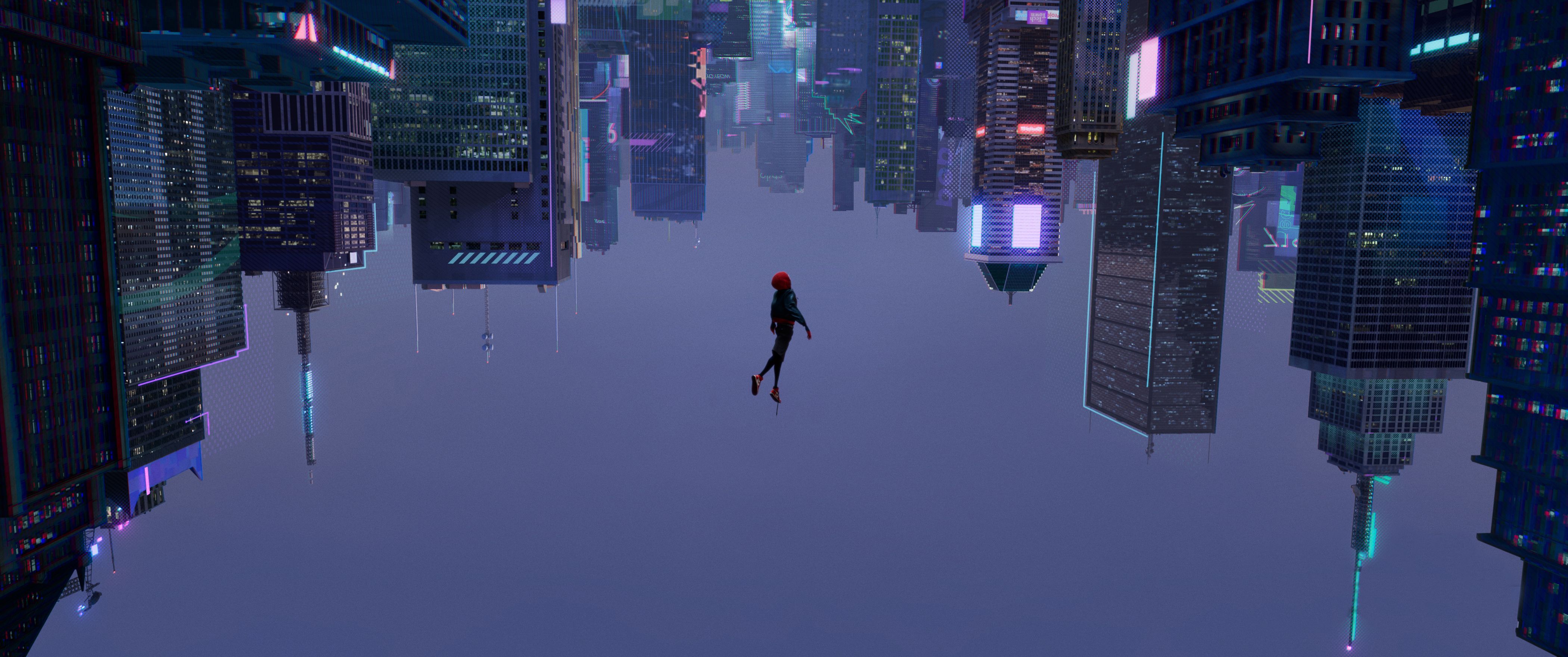 Minimalist Spiderman Into The Spider-Verse 4K Wallpapers