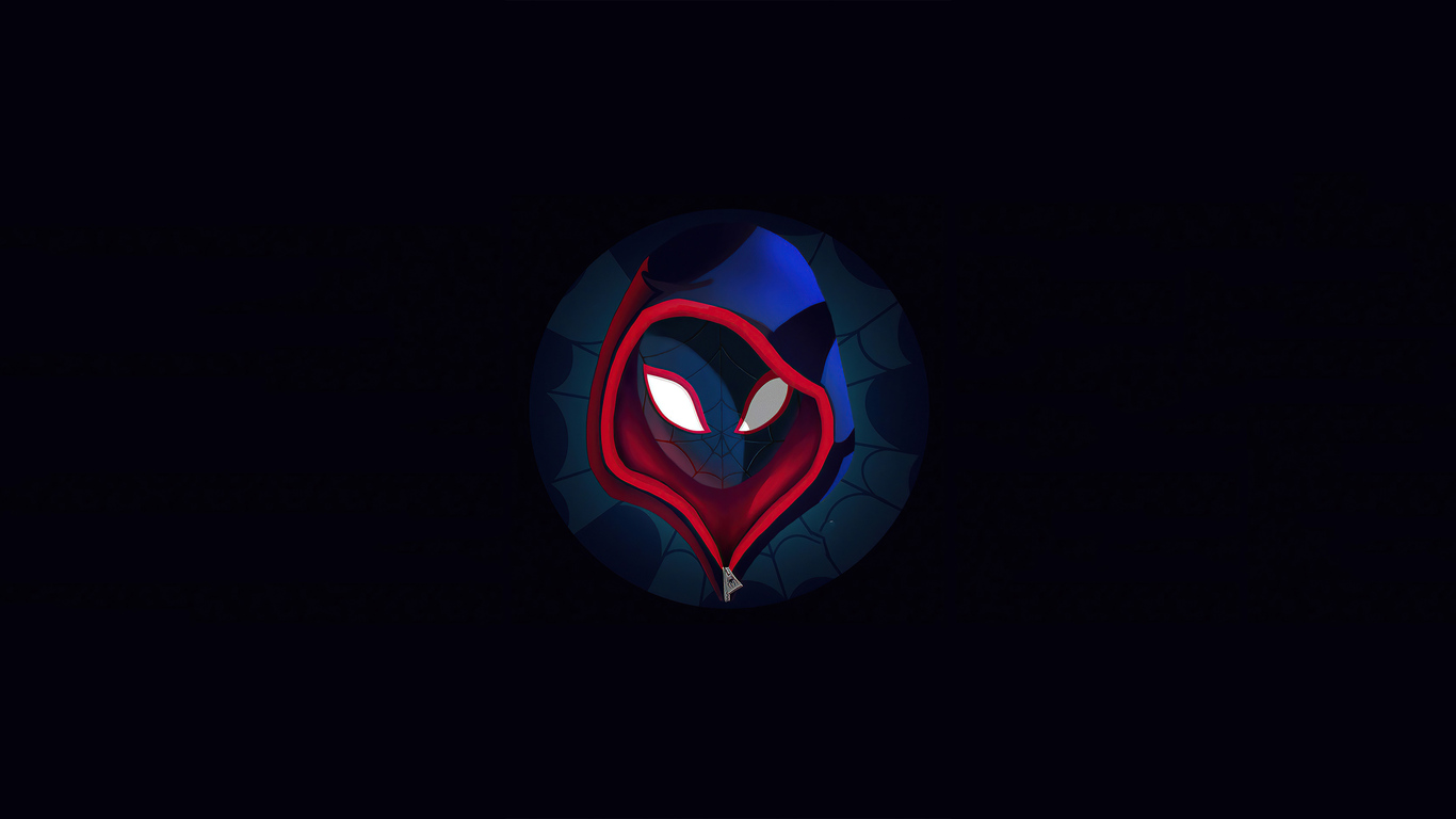 Minimalist Spiderman Into The Spider-Verse 4K Wallpapers