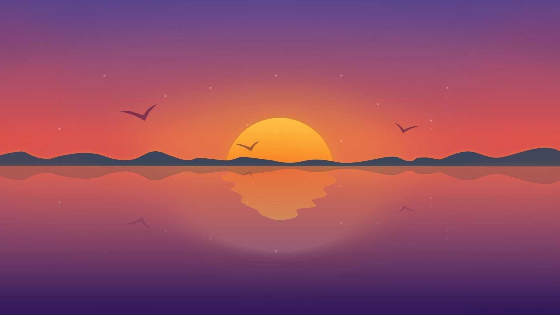 Minimalist Sunset Wallpapers