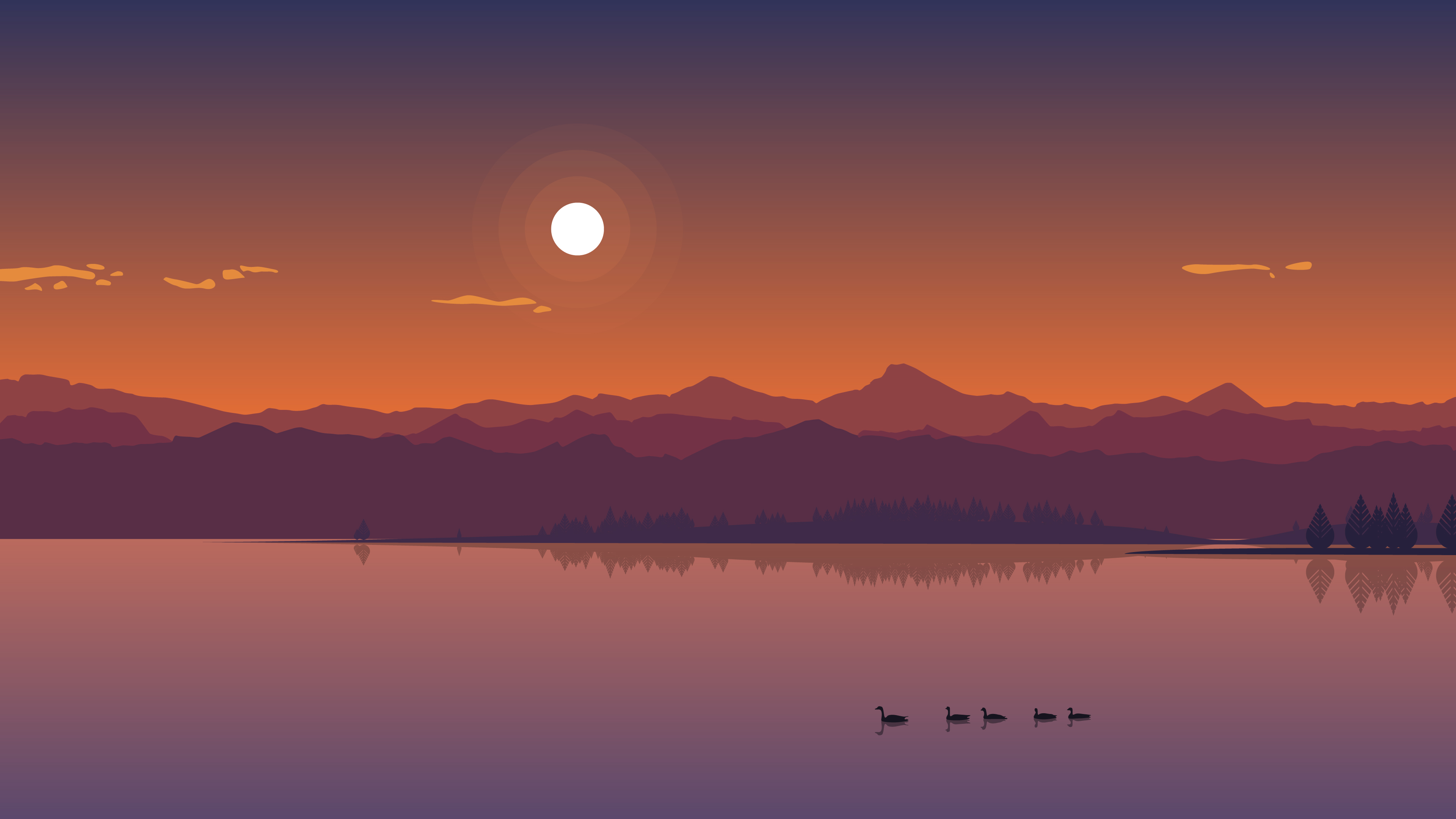 Minimalist Sunset Wallpapers