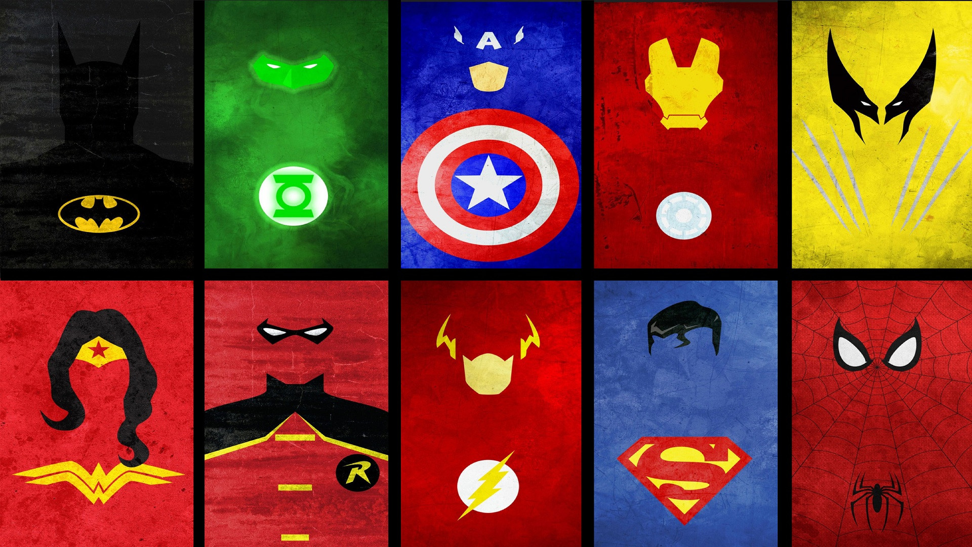 Minimalist Superhero Wallpapers