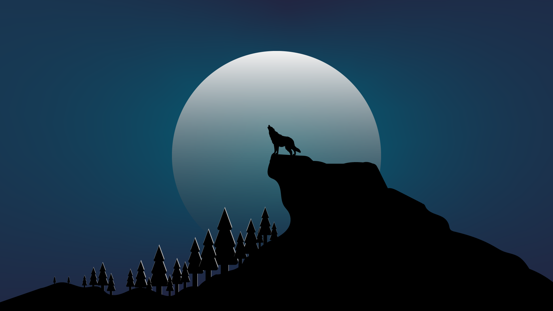 Minimalist Wolf Wallpapers