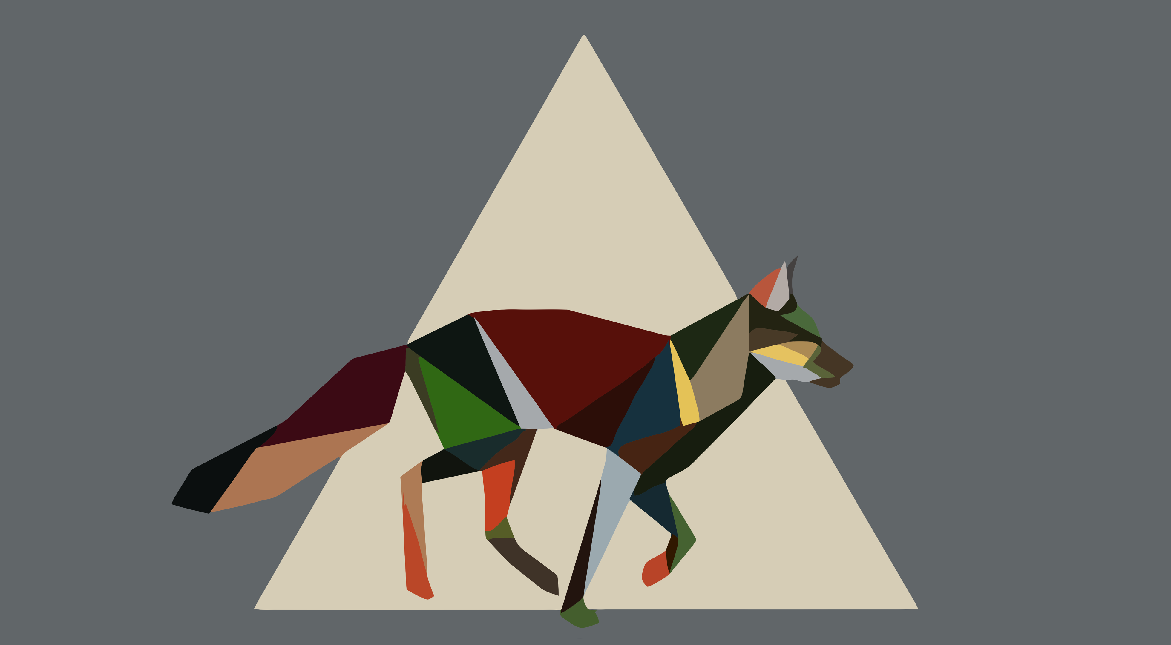 Minimalistic Geometric Animal Wallpapers
