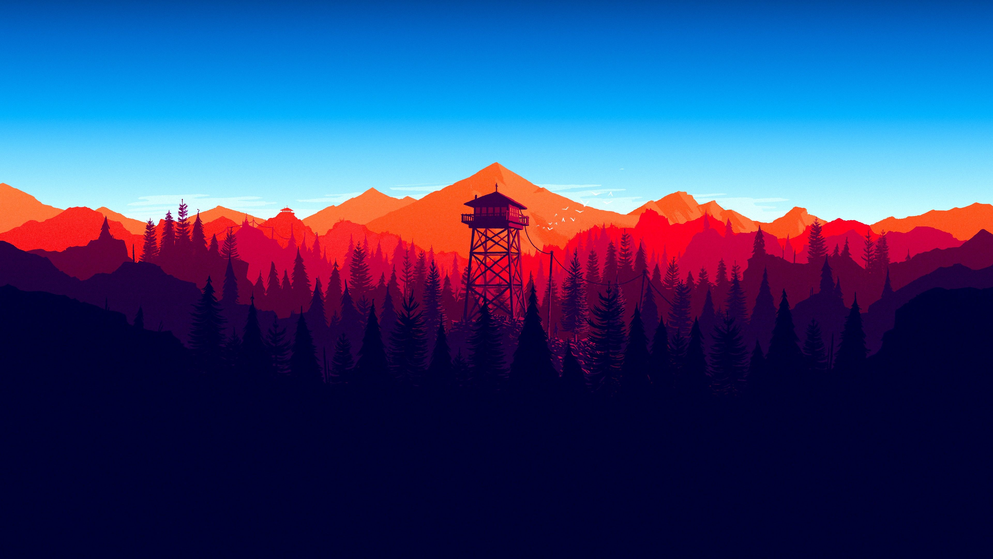 Mountain Peaks Minimal Wallpapers