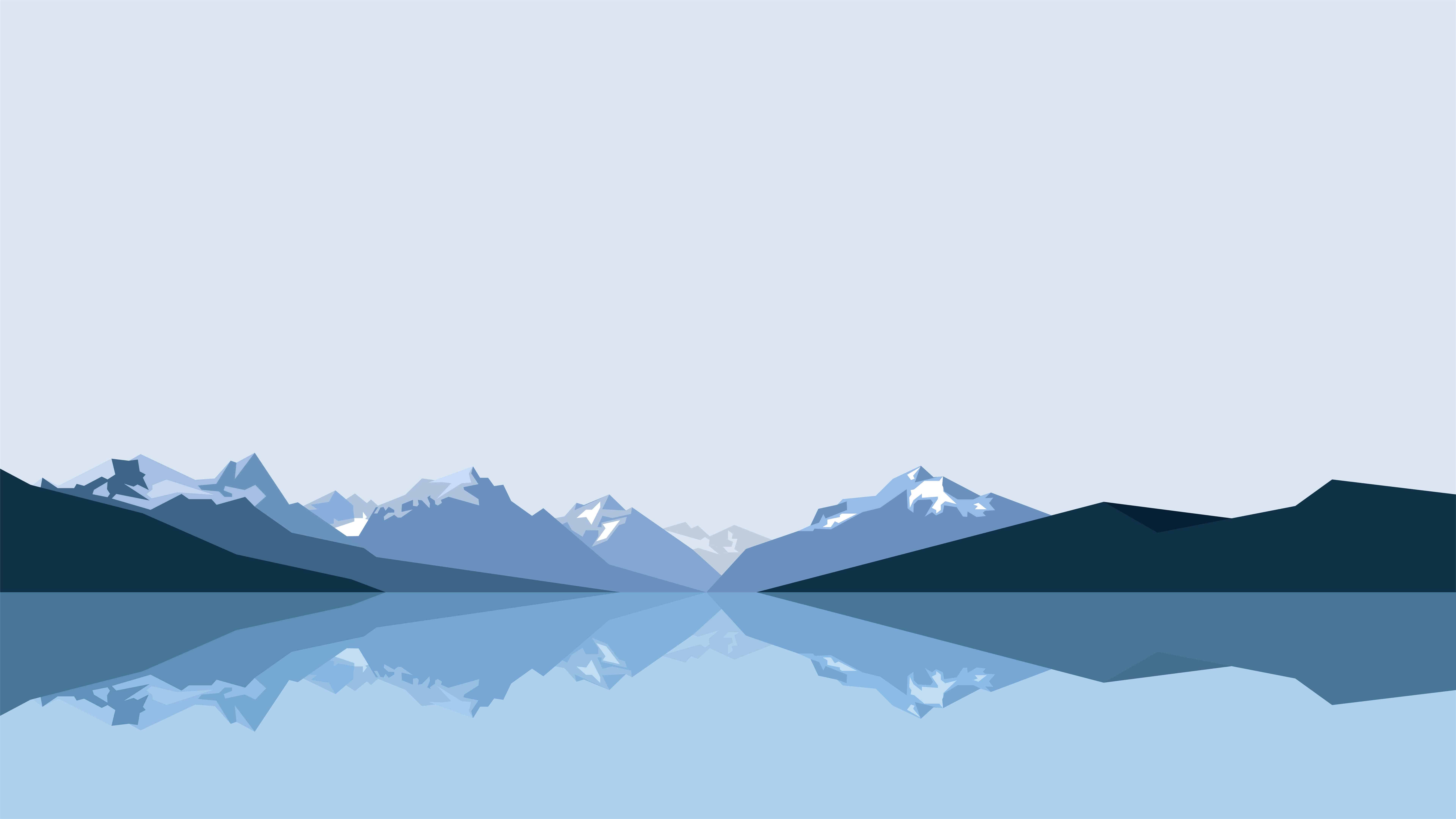 Mountains Minimalism Wallpapers
