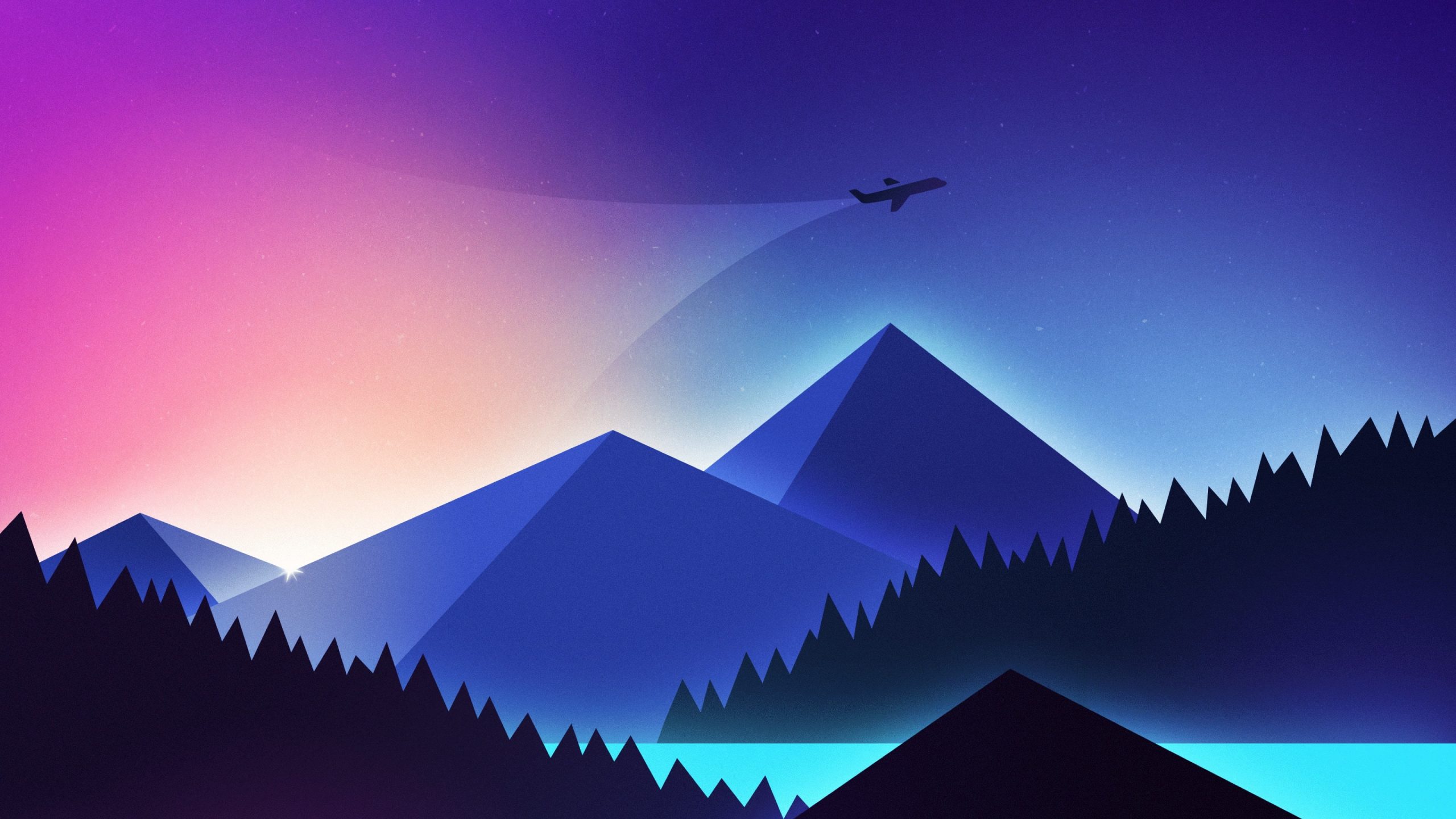 Mountains Minimalism Wallpapers