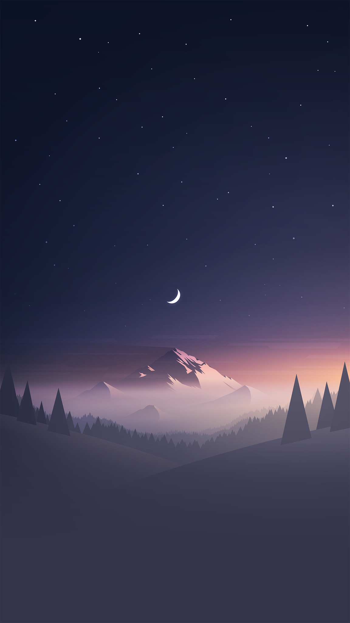 Mountains Minimalism Wallpapers