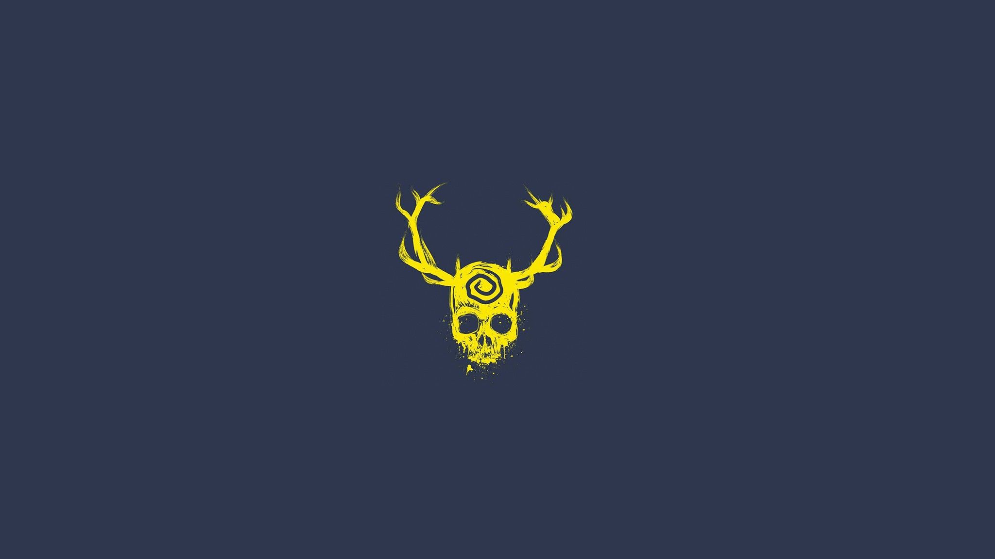 Neon Color Minimalist Skull Wallpapers