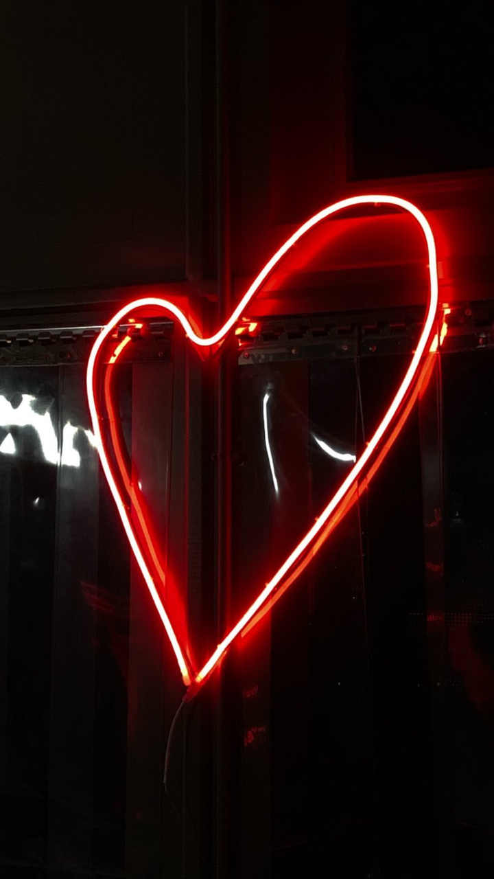 Neon Light Heart Wallpapers