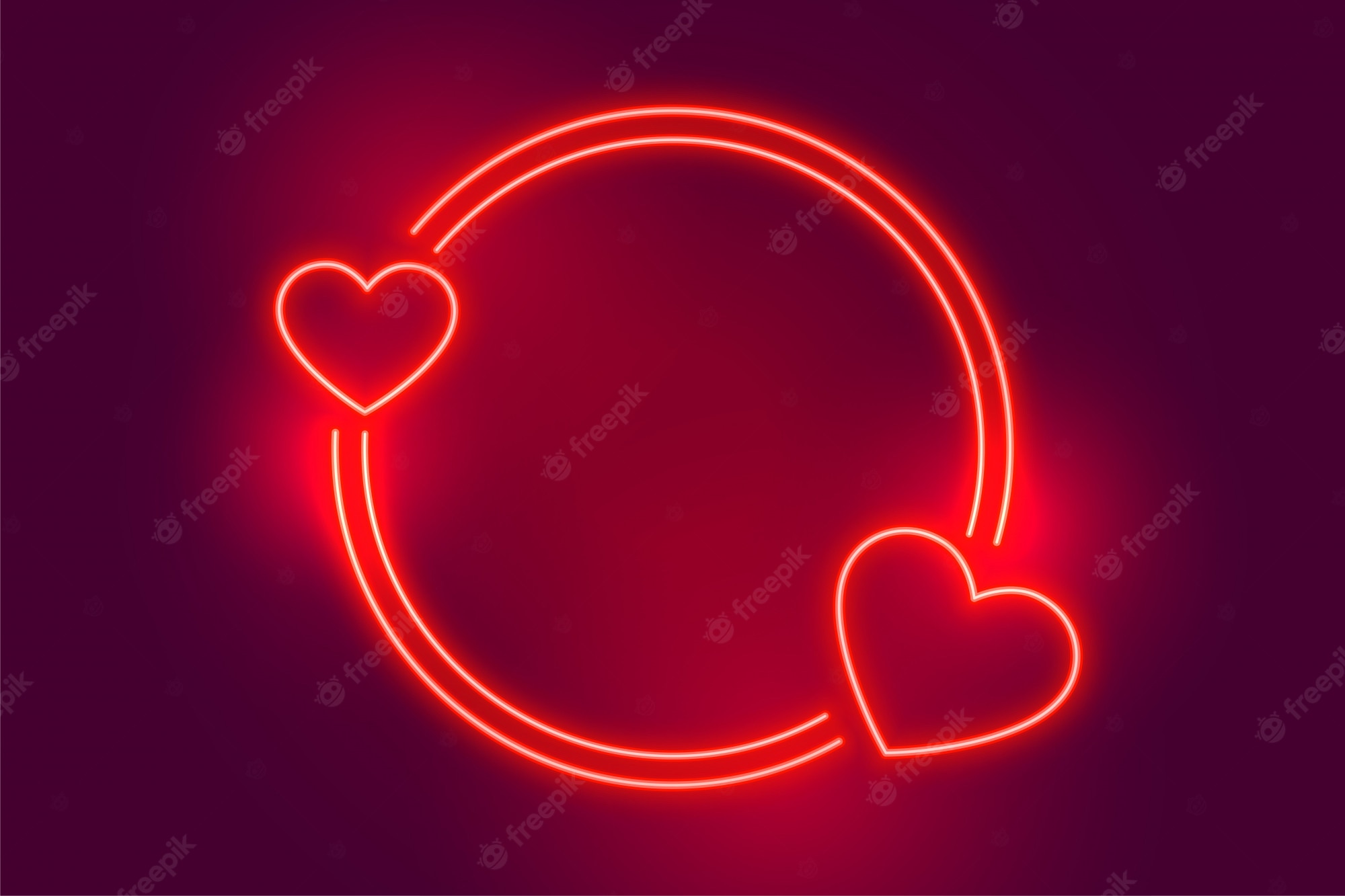 Neon Light Heart Wallpapers