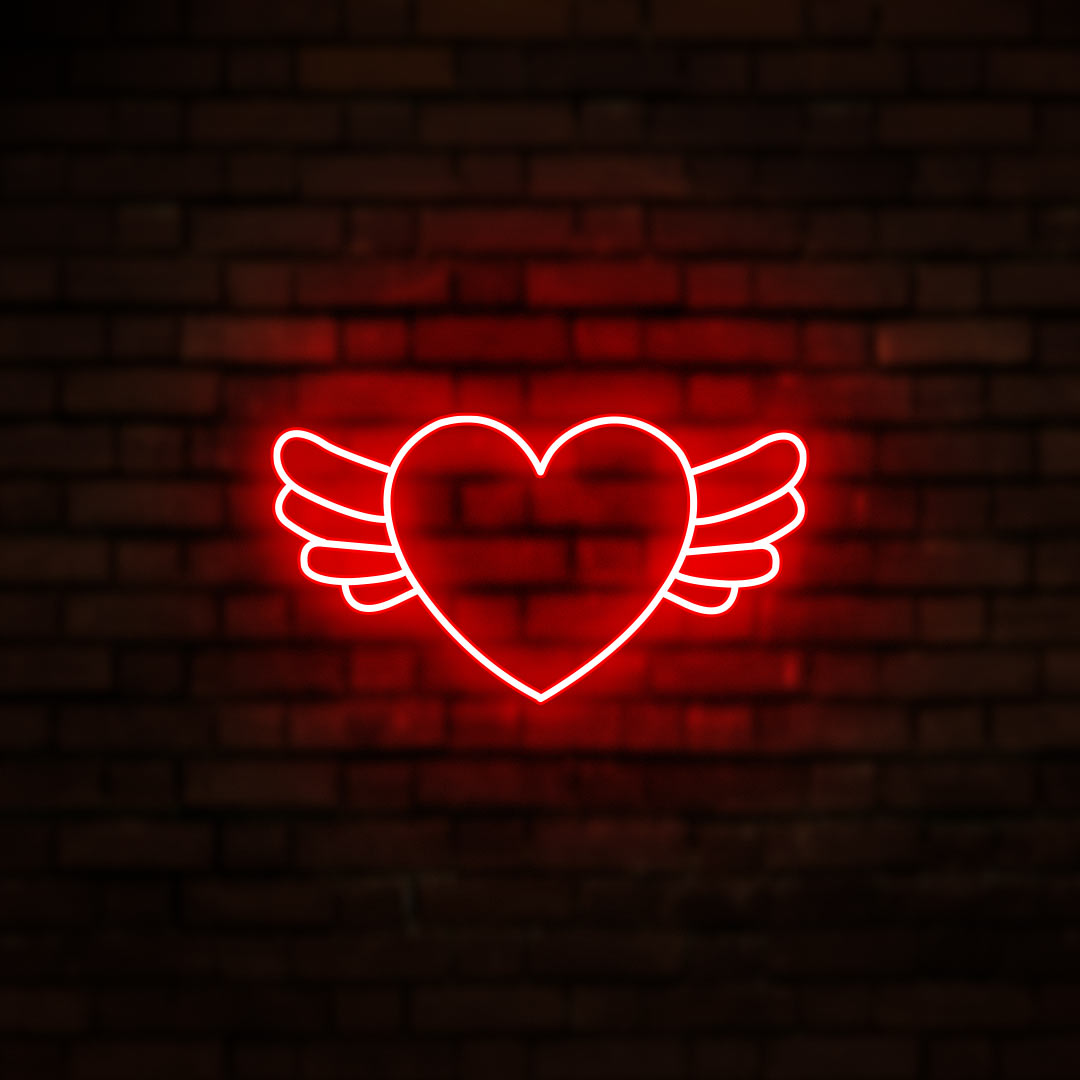 Neon Light Heart Wallpapers