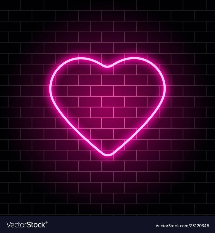 Neon Light Heart Wallpapers