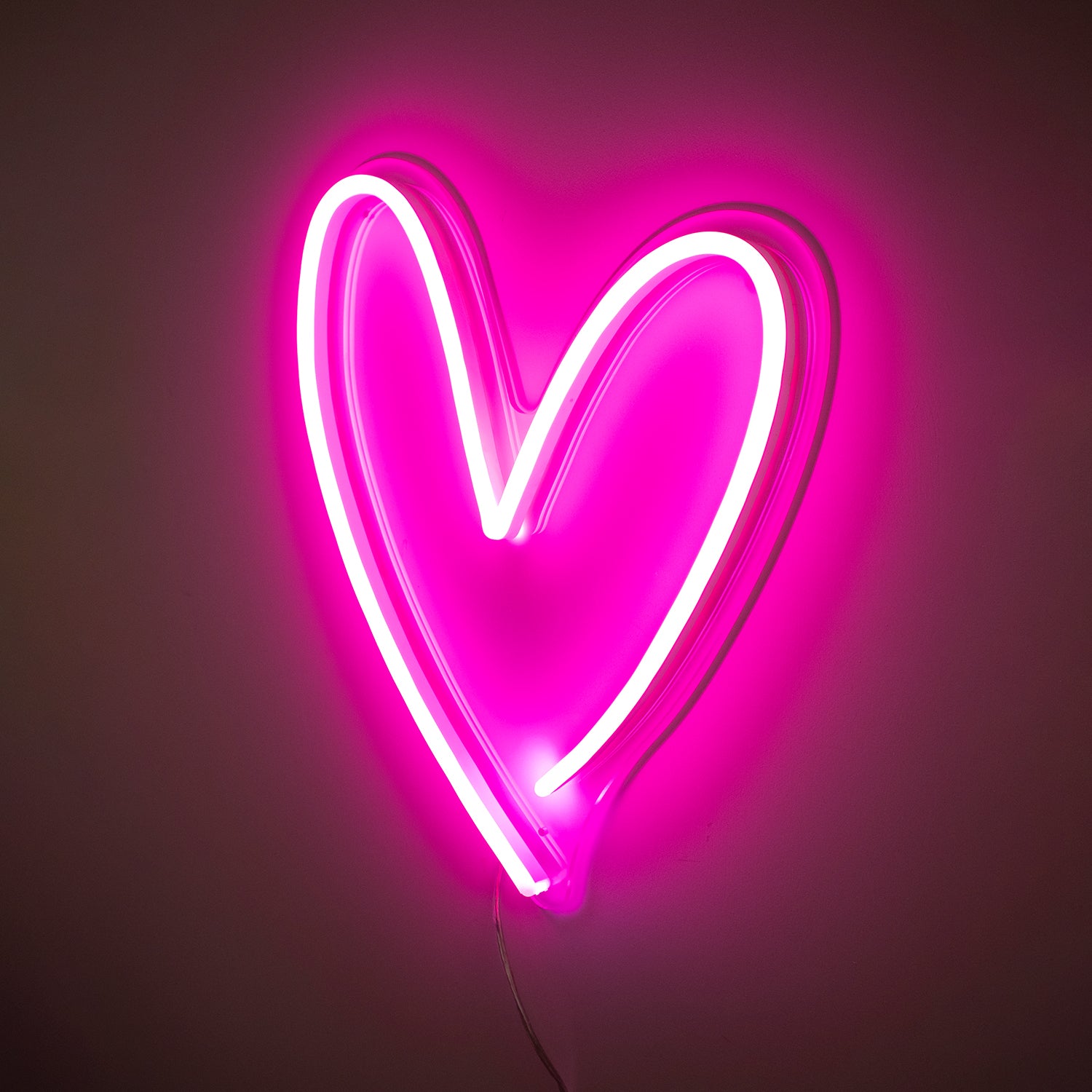 Neon Light Heart Wallpapers