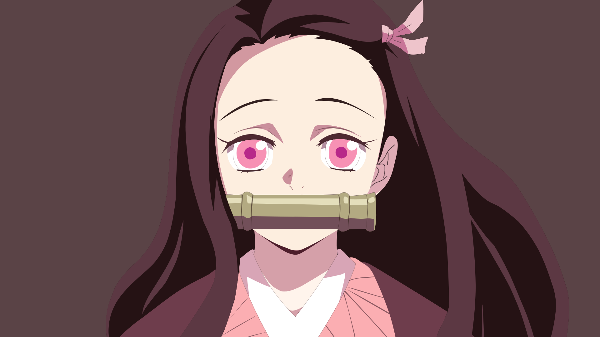 Nezuko Kamado Minimalist Wallpapers