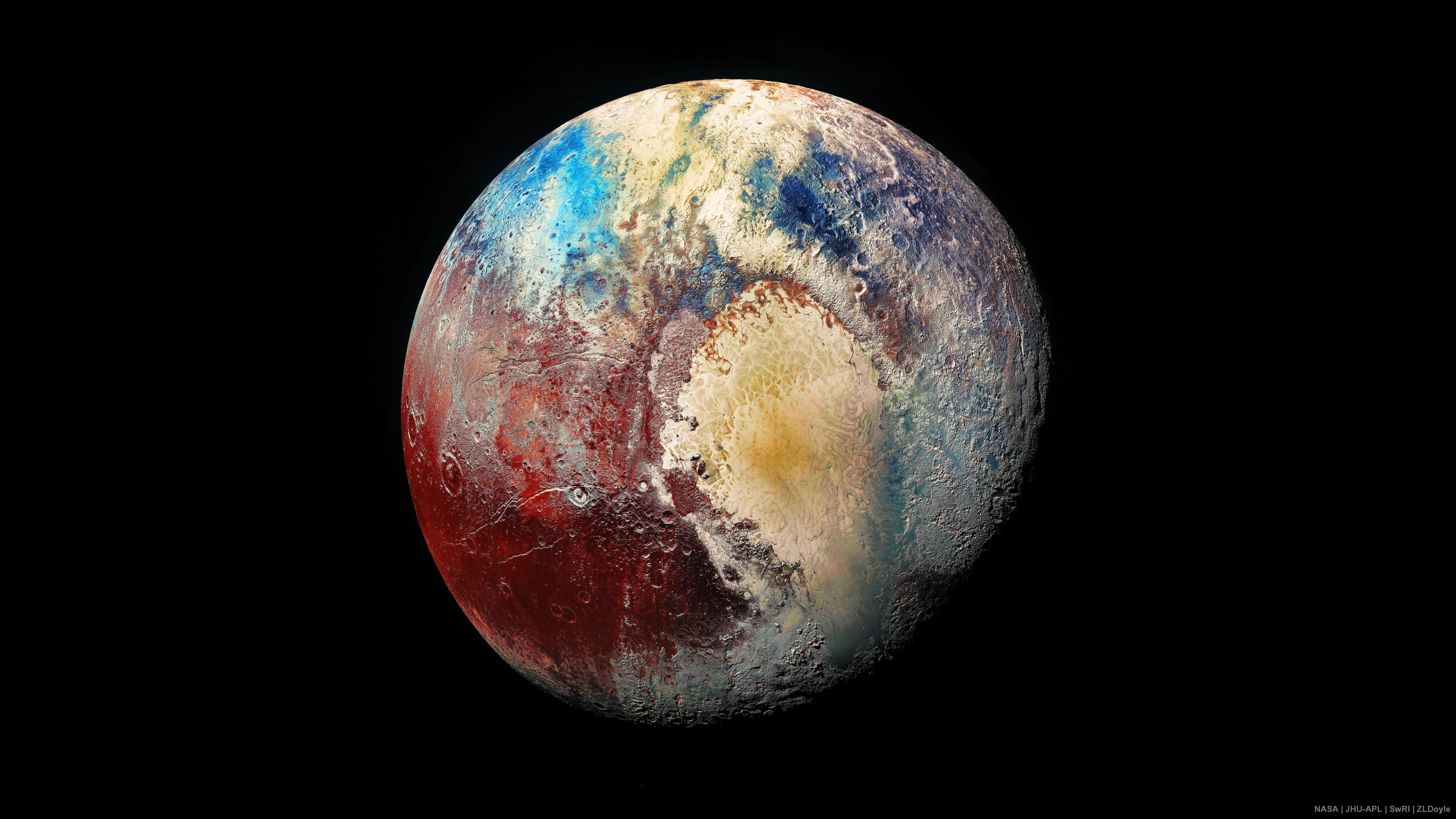 Pluto Planet Minimalist Wallpapers