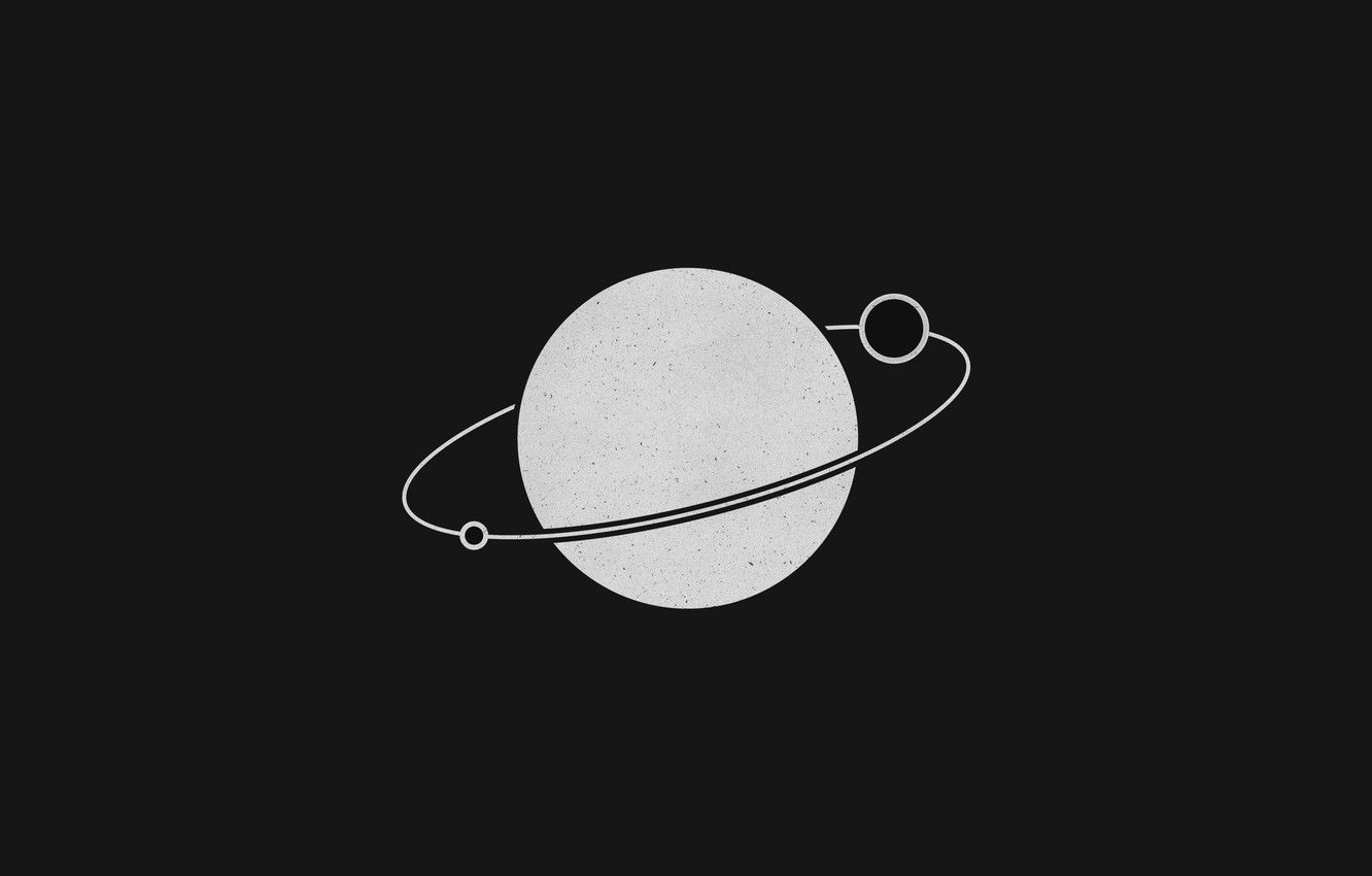 Pluto Planet Minimalist Wallpapers