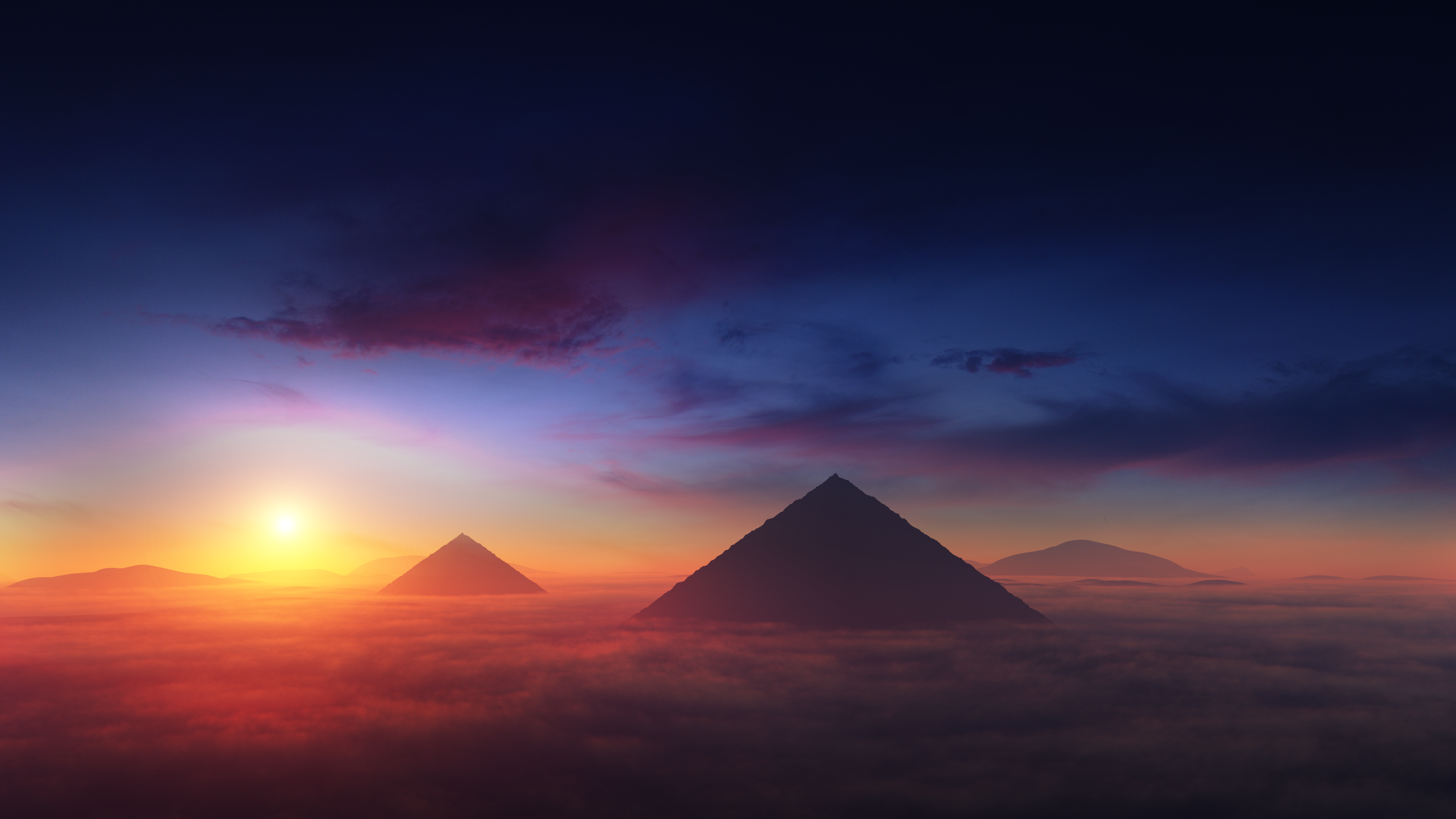 Pyramid Minimal Landscape Wallpapers