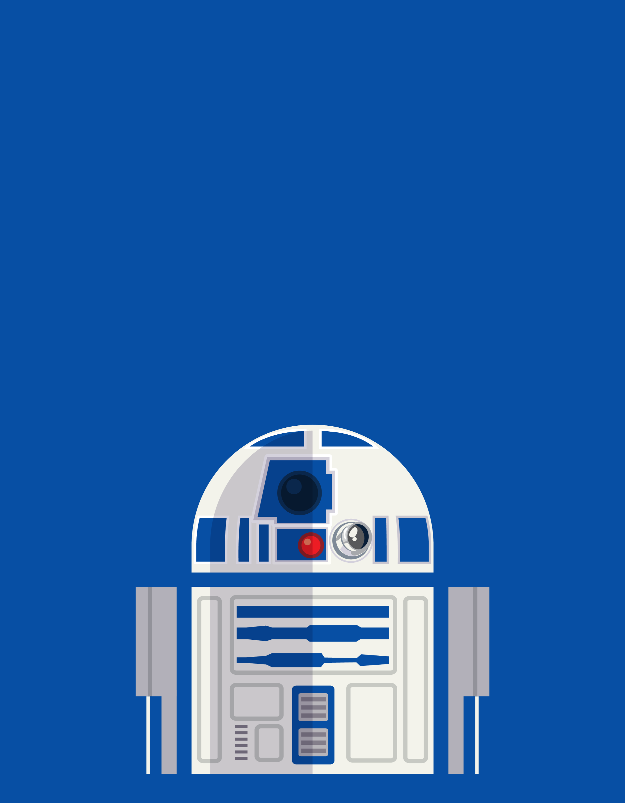 R2 D2 Star Wars Minimalist Wallpapers