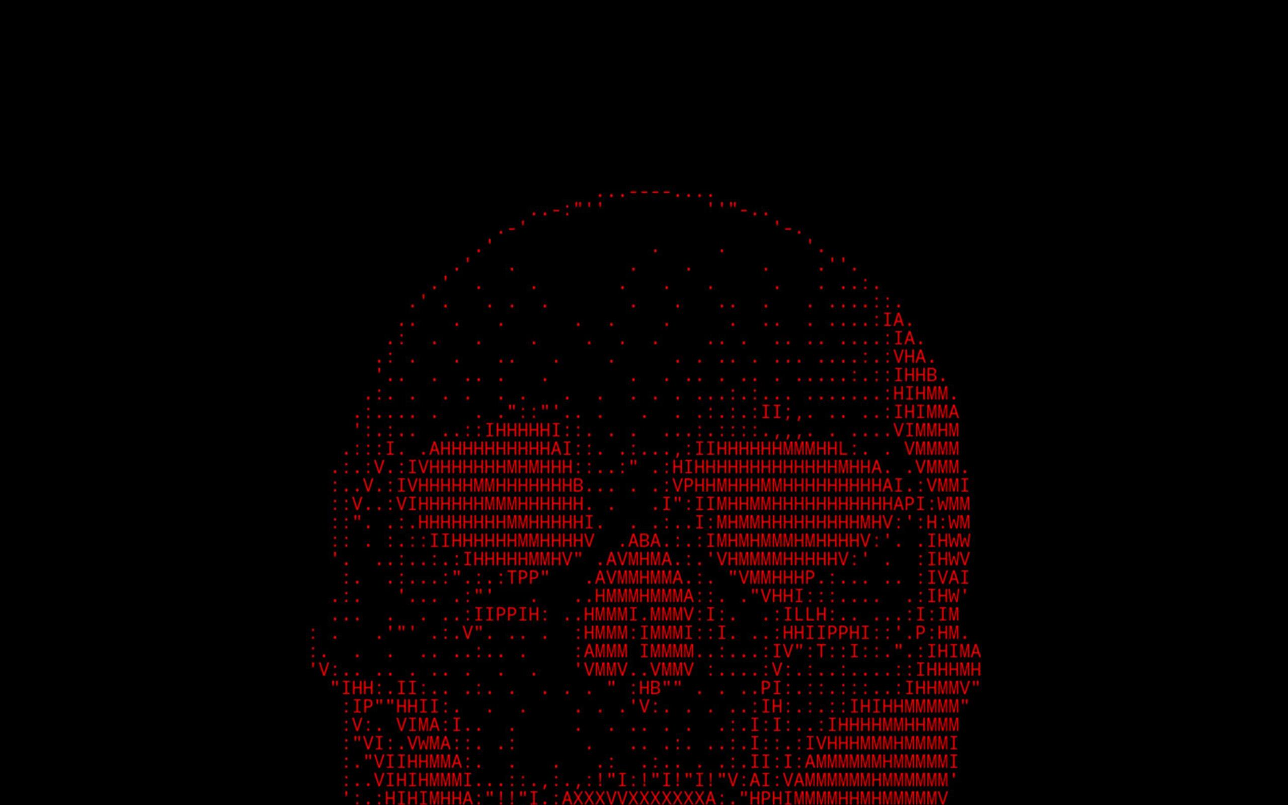 Red Skull Ascii Wallpapers