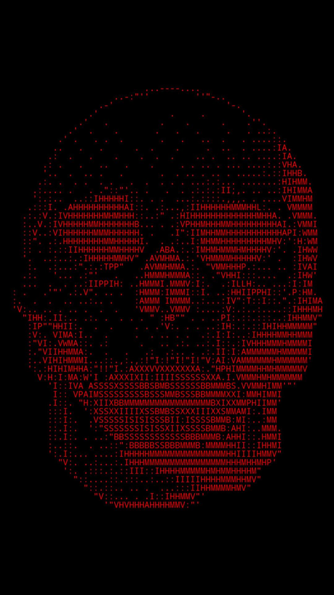 Red Skull Ascii Wallpapers