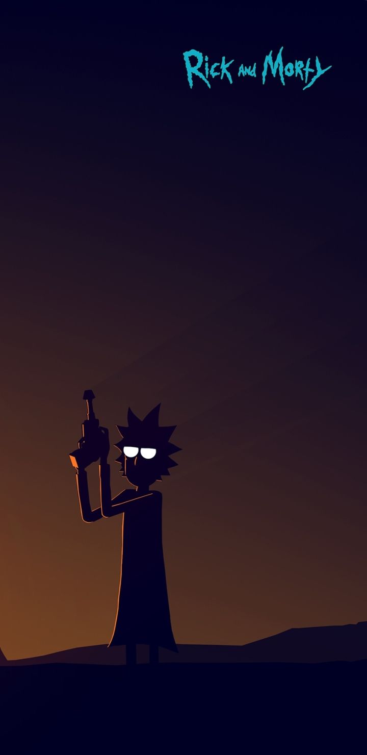 Rick And Morty Dark Minimalistic Wallpapers