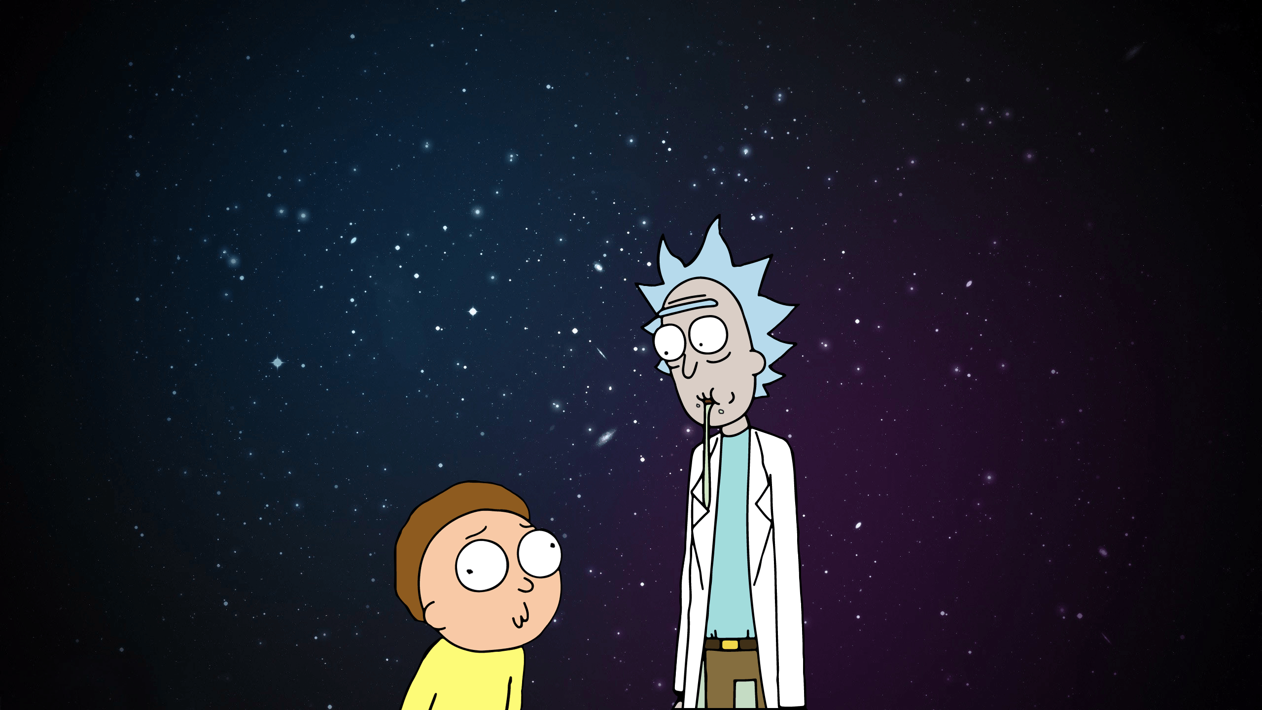 Rick And Morty Headshot Minimal Wallpapers