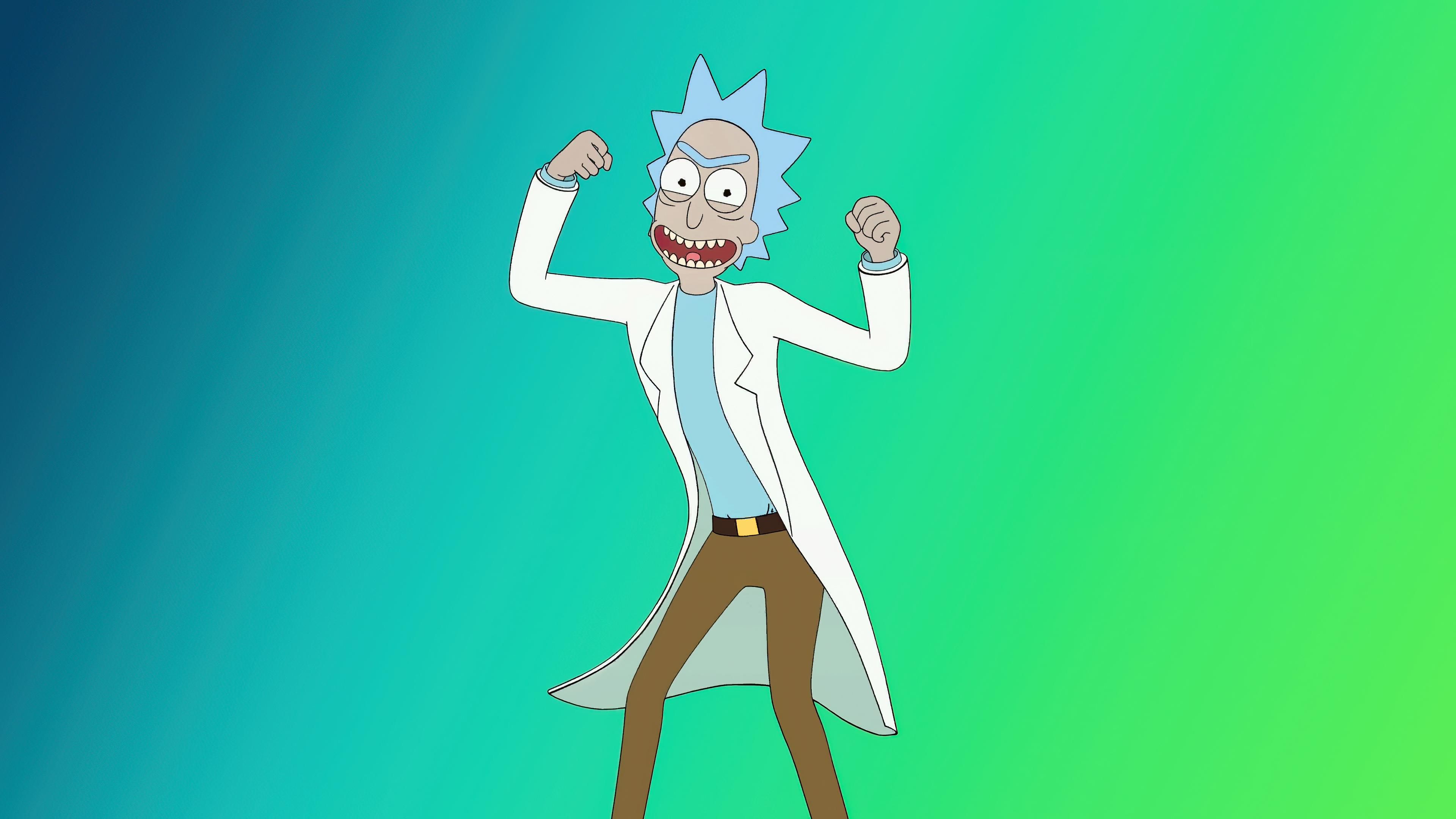 Rick And Morty Headshot Minimal Wallpapers