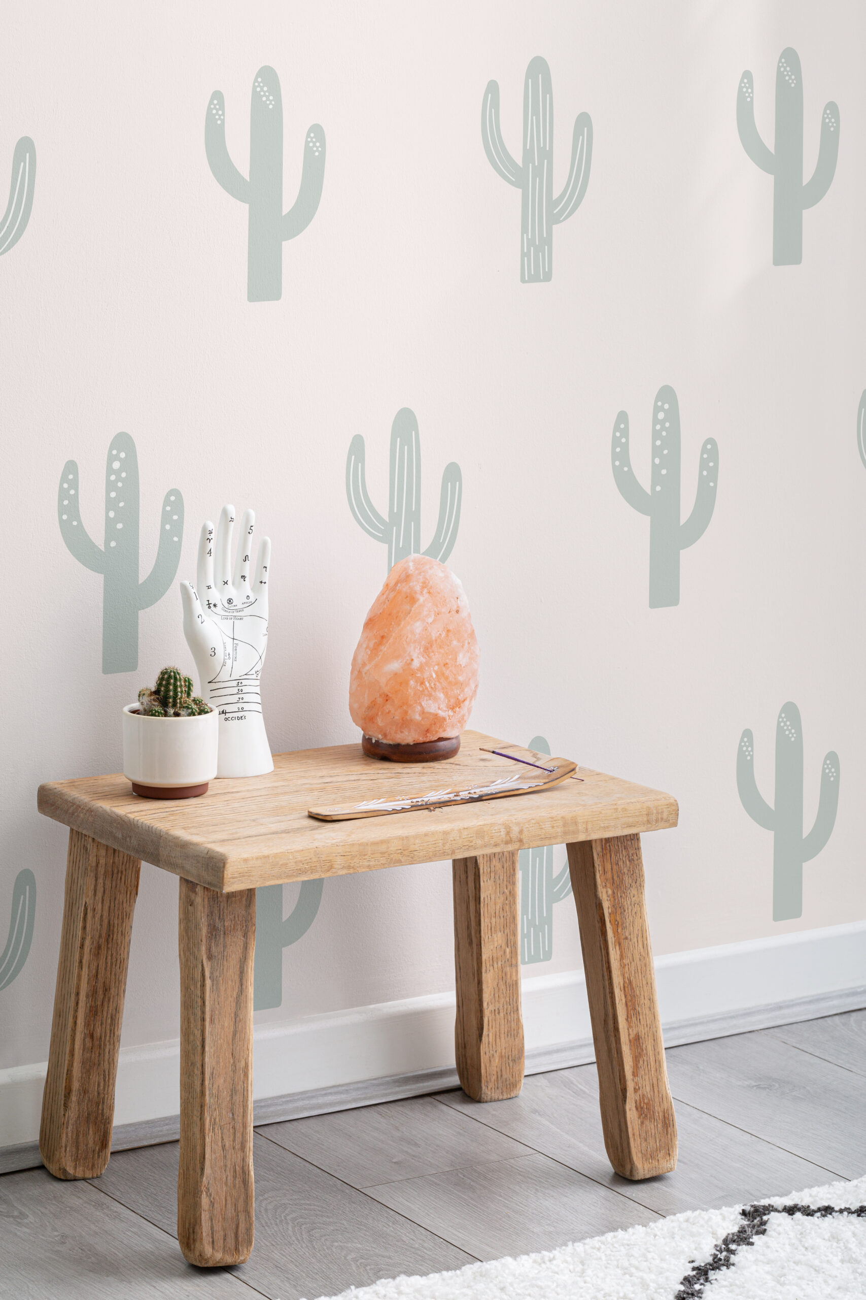 Saguaro Geometric Line Art Wallpapers