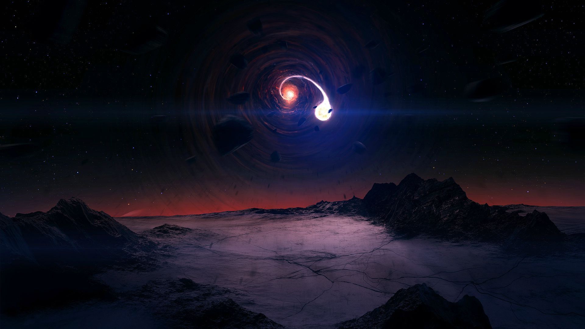 Sci Fi Black Hole Planet Wallpapers