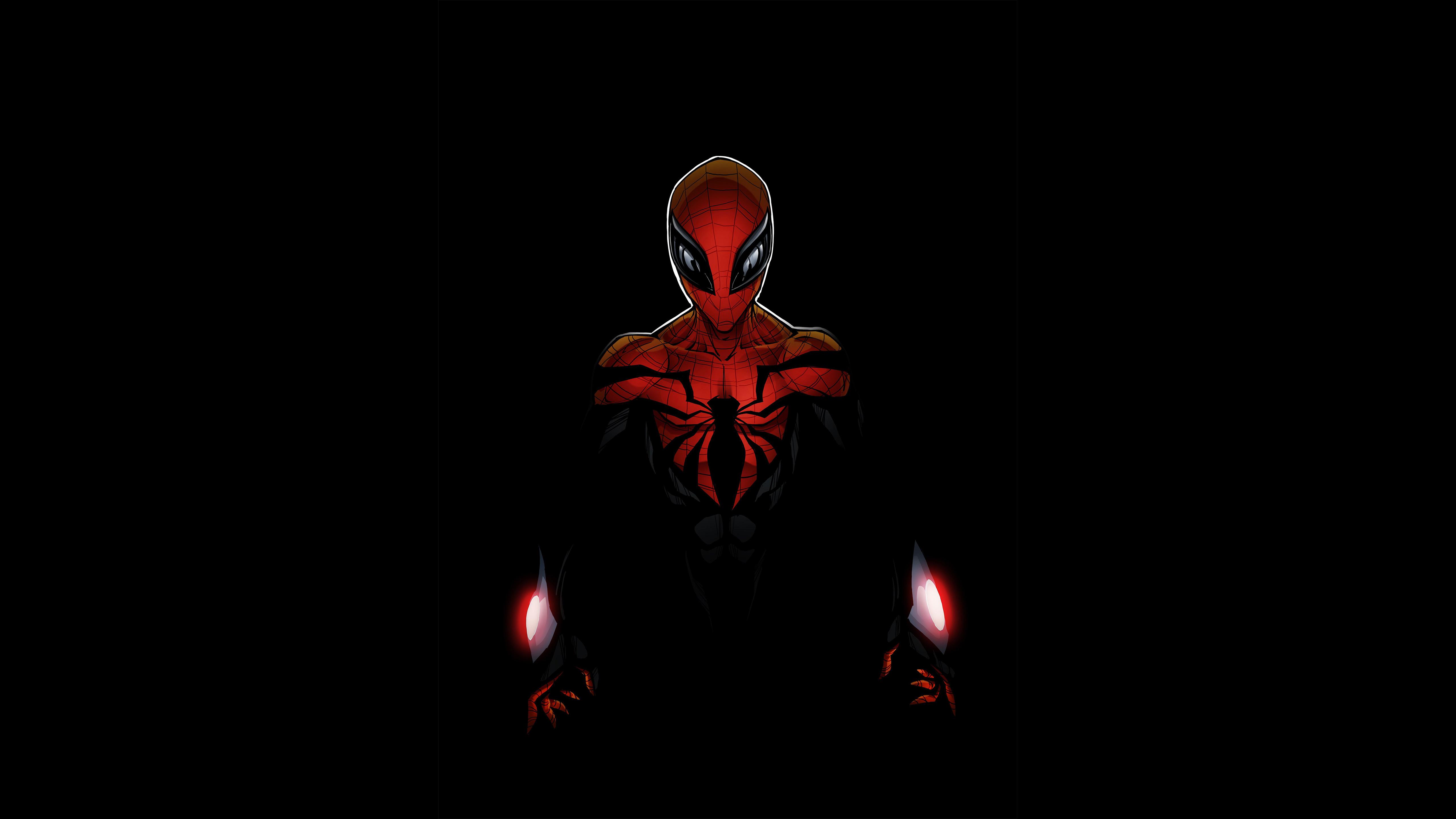 Spider-Man Dark Minimal Avengers Wallpapers