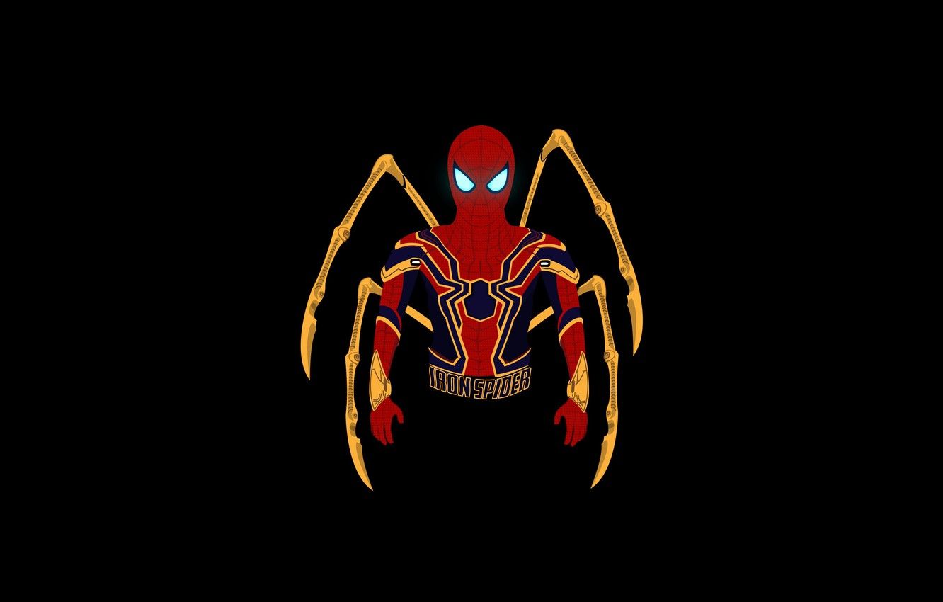 Spider-Man Dark Minimal Avengers Wallpapers