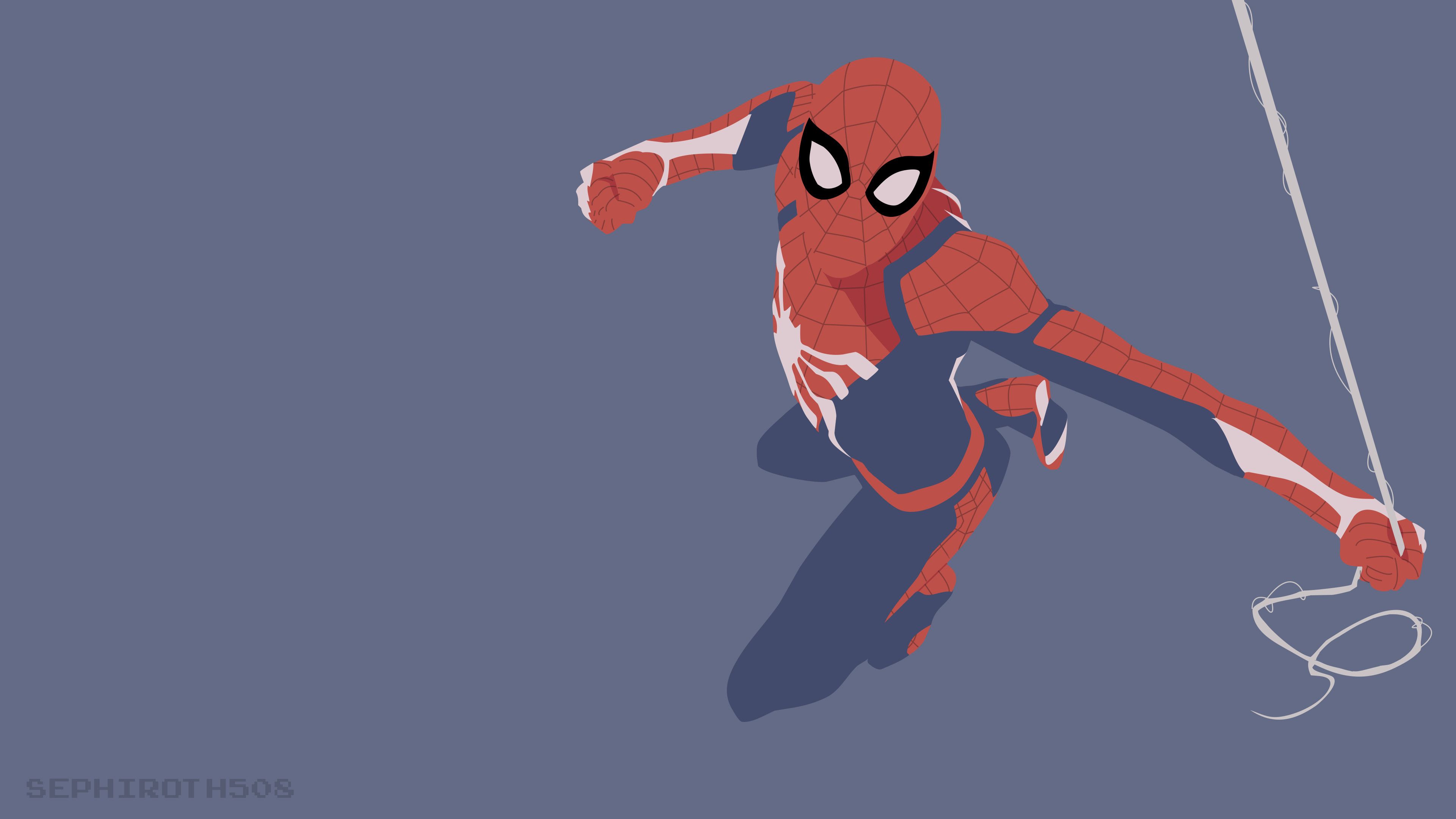 Spider-Man Dark Minimal Avengers Wallpapers