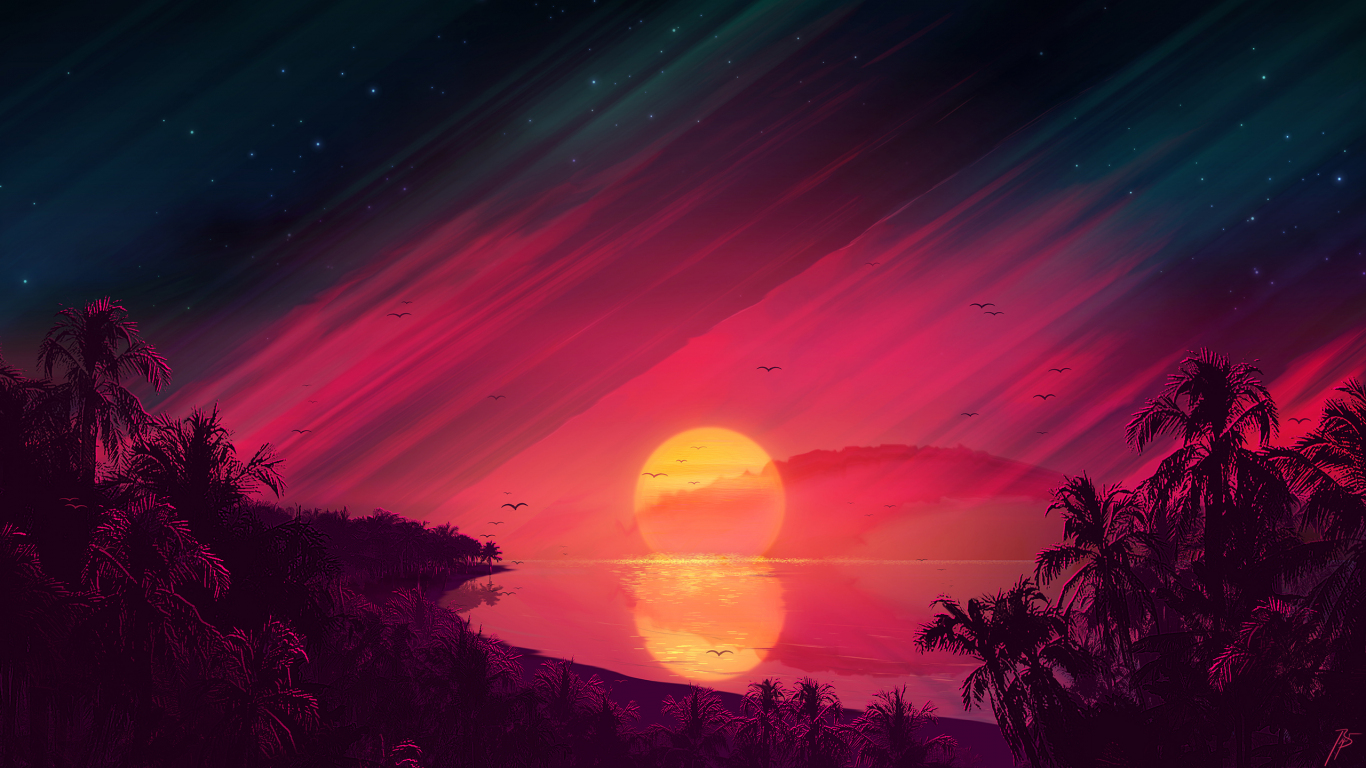 Sunset Digital Art Wallpapers