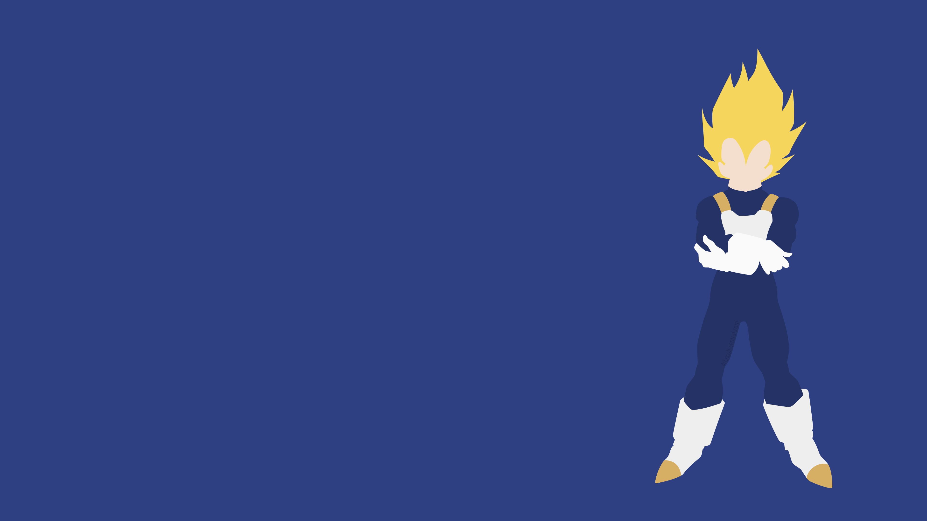 Super Saiyan Vegeta Minimal Wallpapers