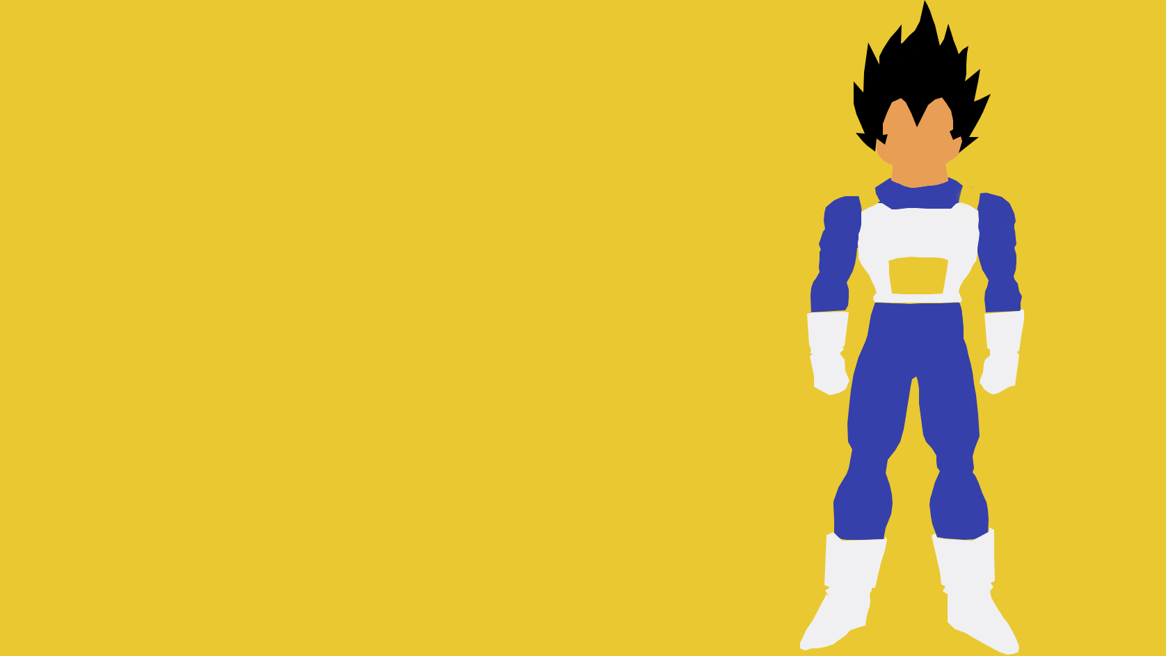 Super Saiyan Vegeta Minimal Wallpapers