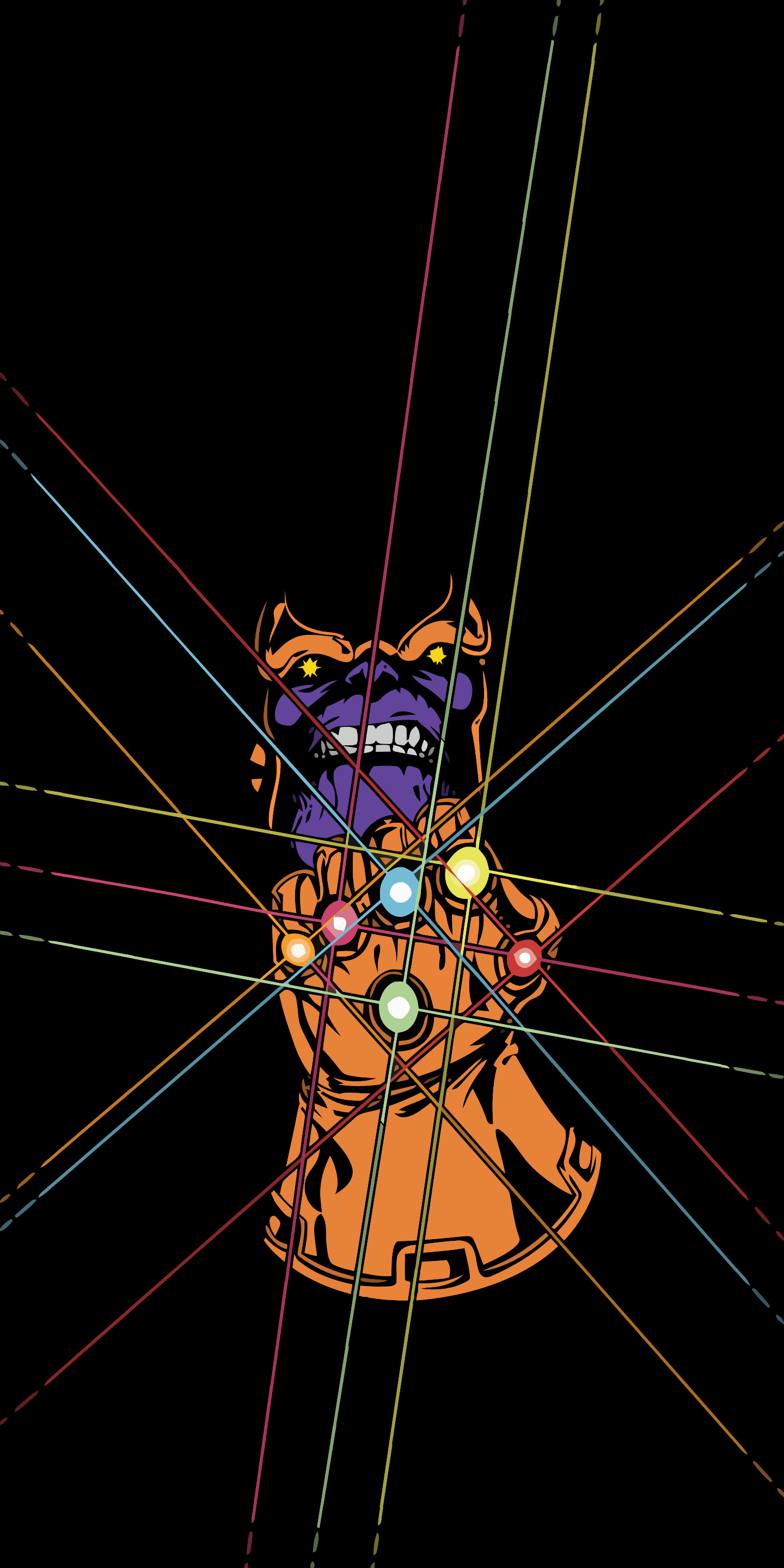 Thanos Minimalism Avengers Infinity War Wallpapers