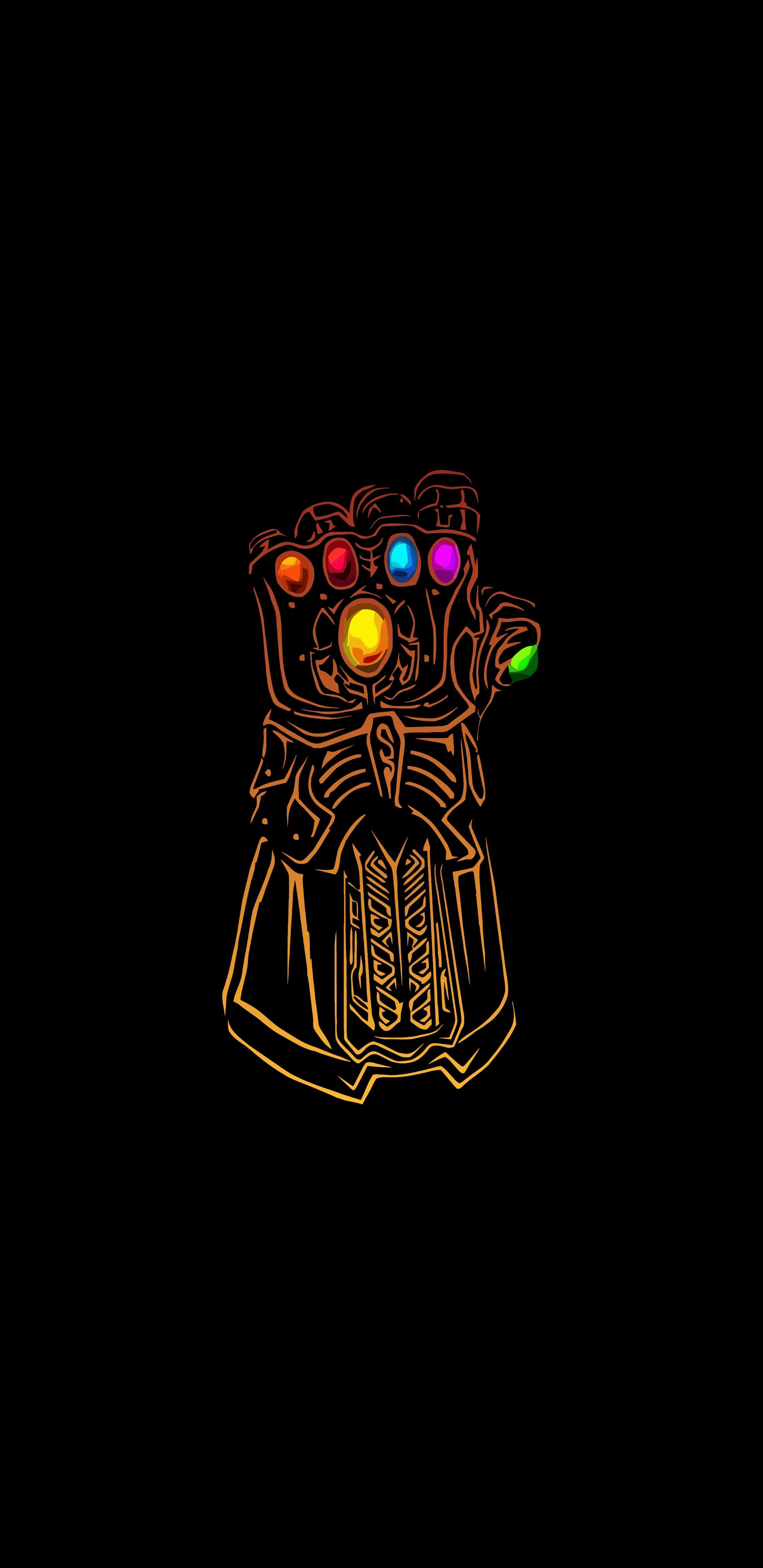 Thanos Minimalism Avengers Infinity War Wallpapers