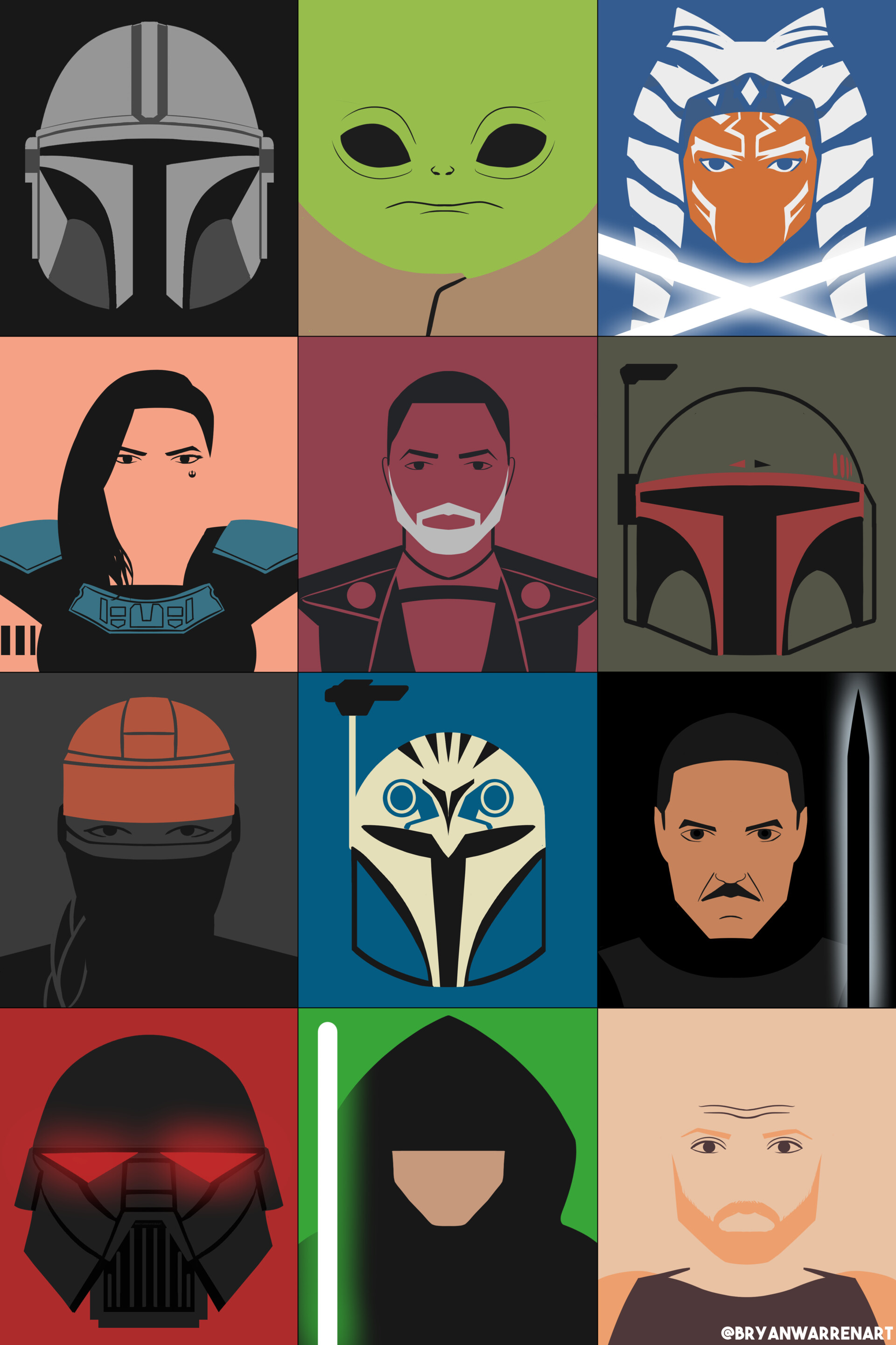 The Mandalorian Minimal Mask Wallpapers