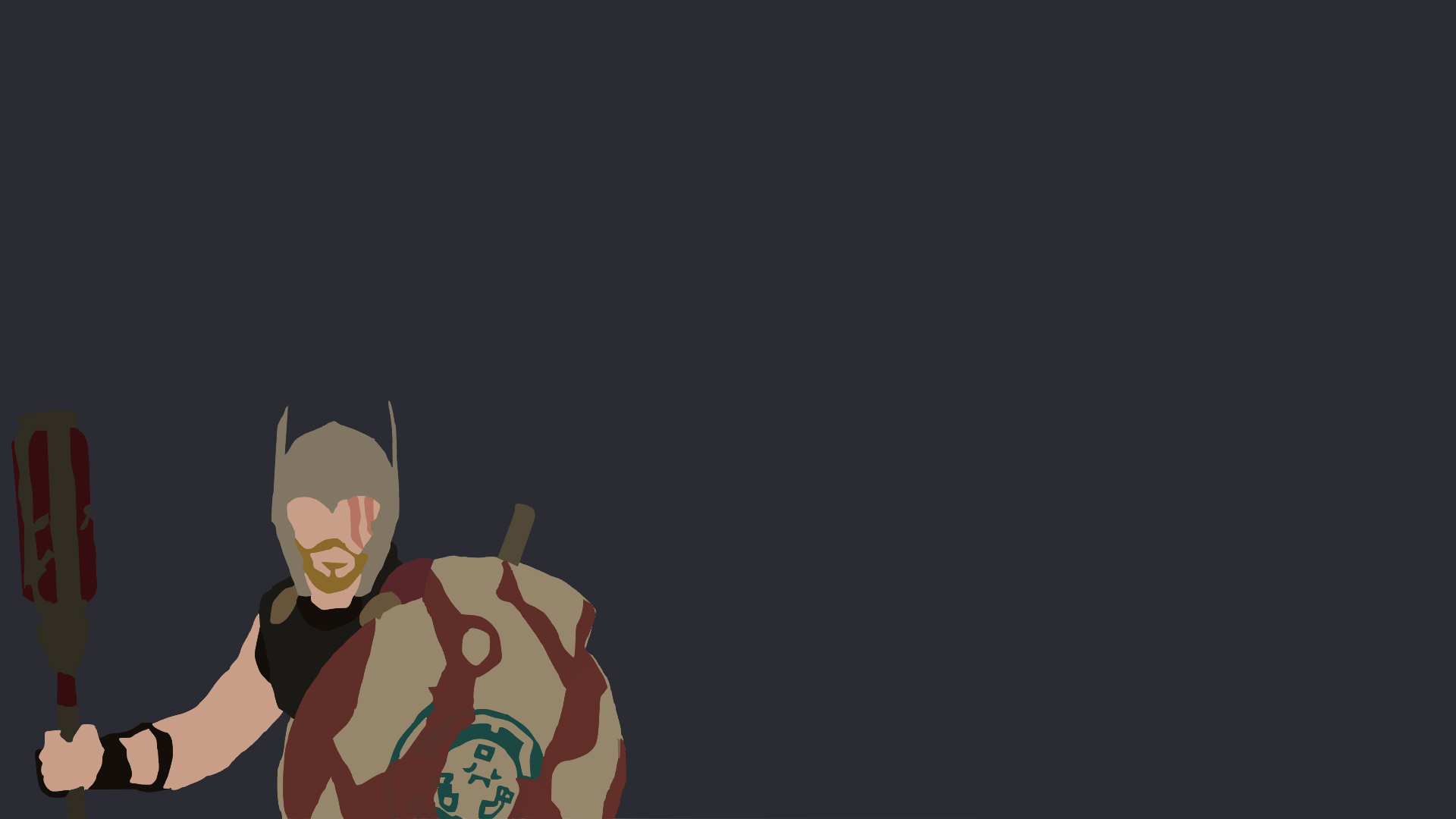 Thor Minimal 4K 2021 Art Wallpapers