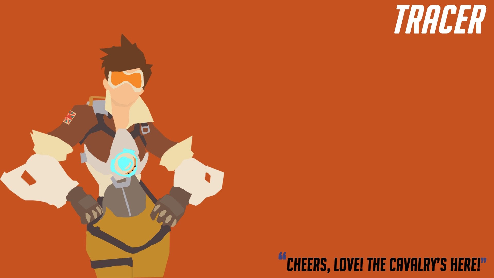 Tracer Overwatch Minimal Artwork Wallpapers