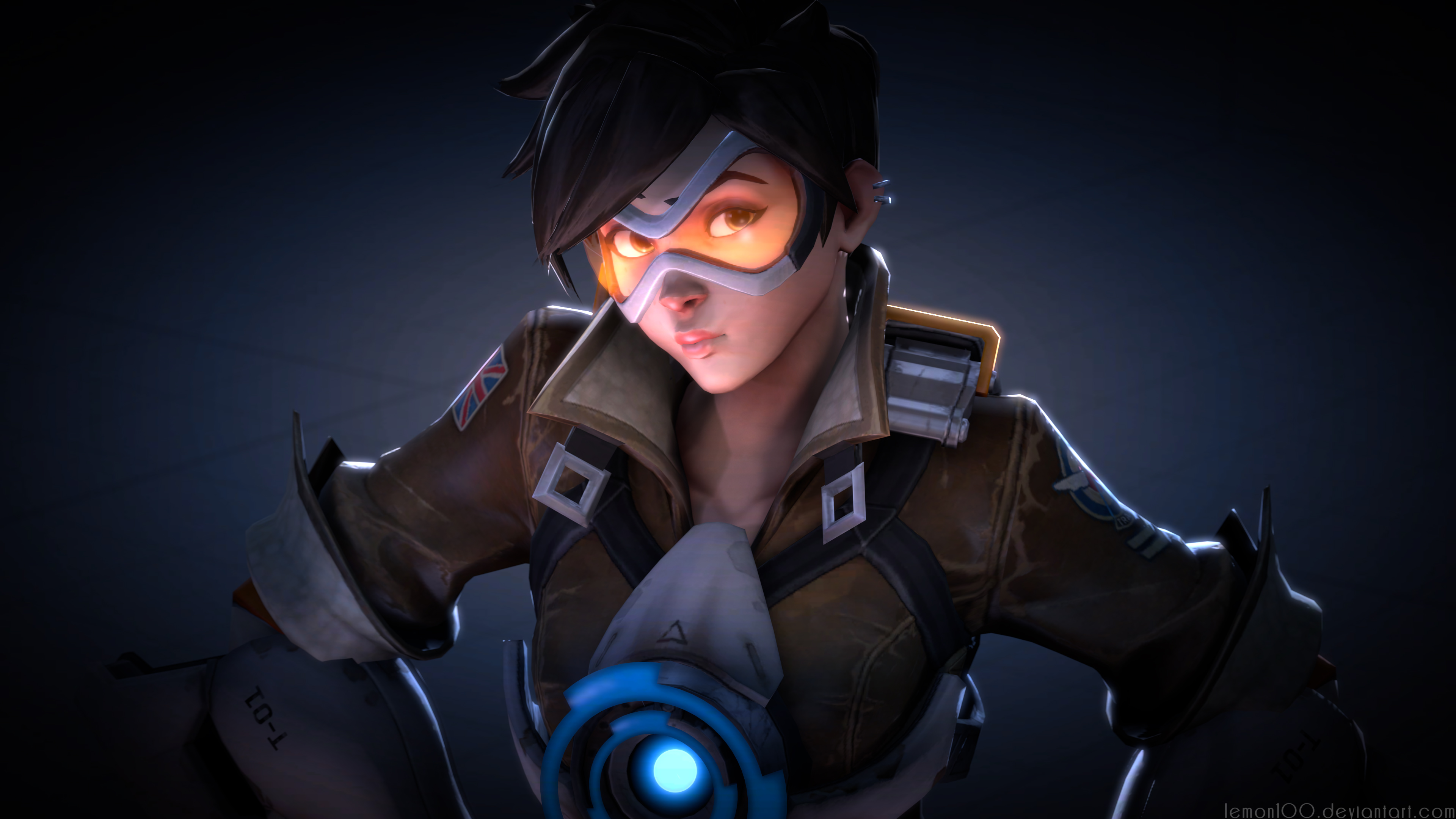 Tracer Overwatch Minimal Artwork Wallpapers