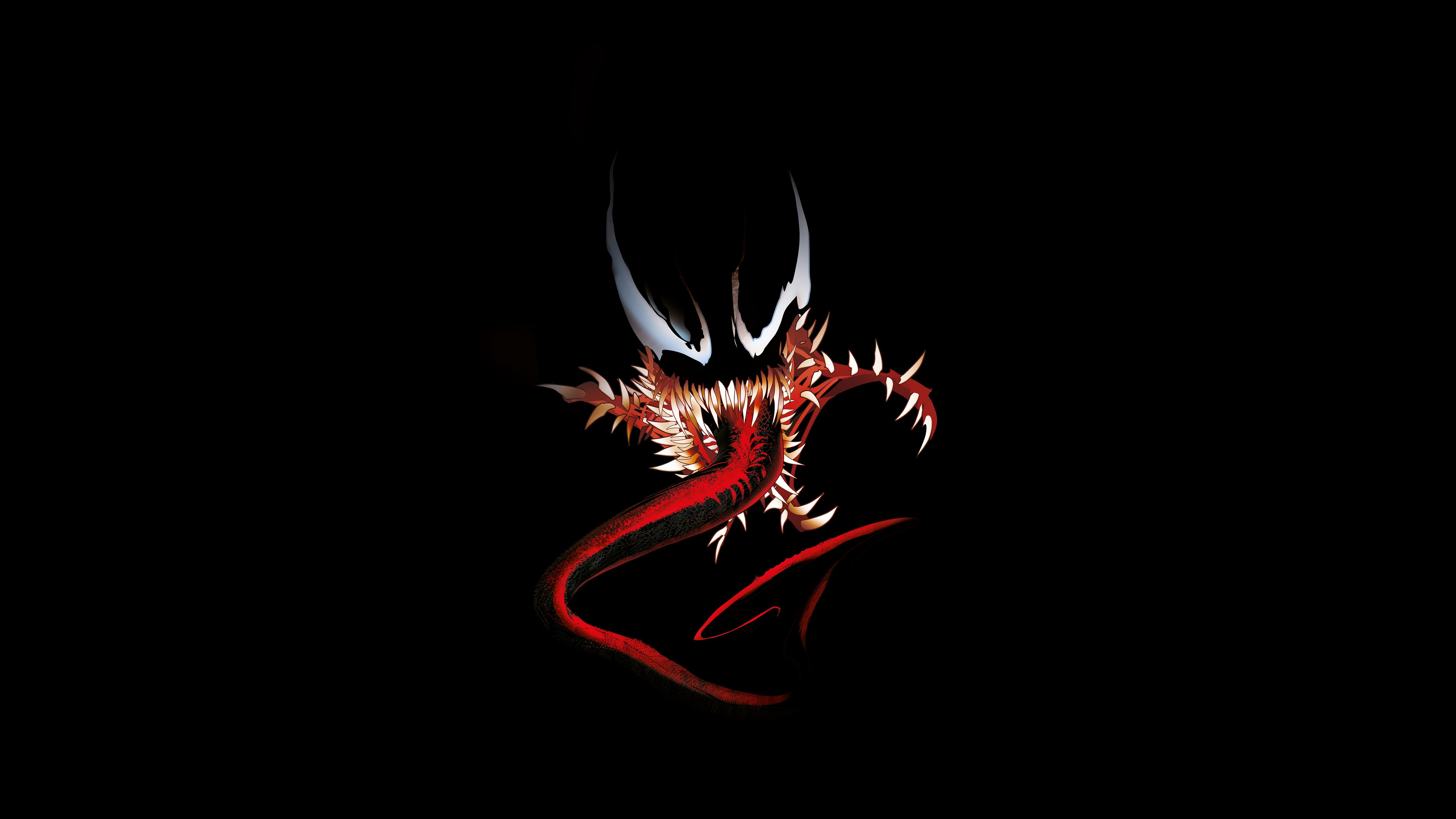 Venom 5K Logo Wallpapers