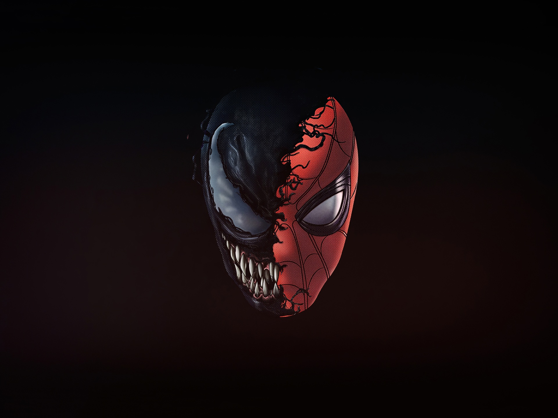 Venom Minimal Design 5K Wallpapers