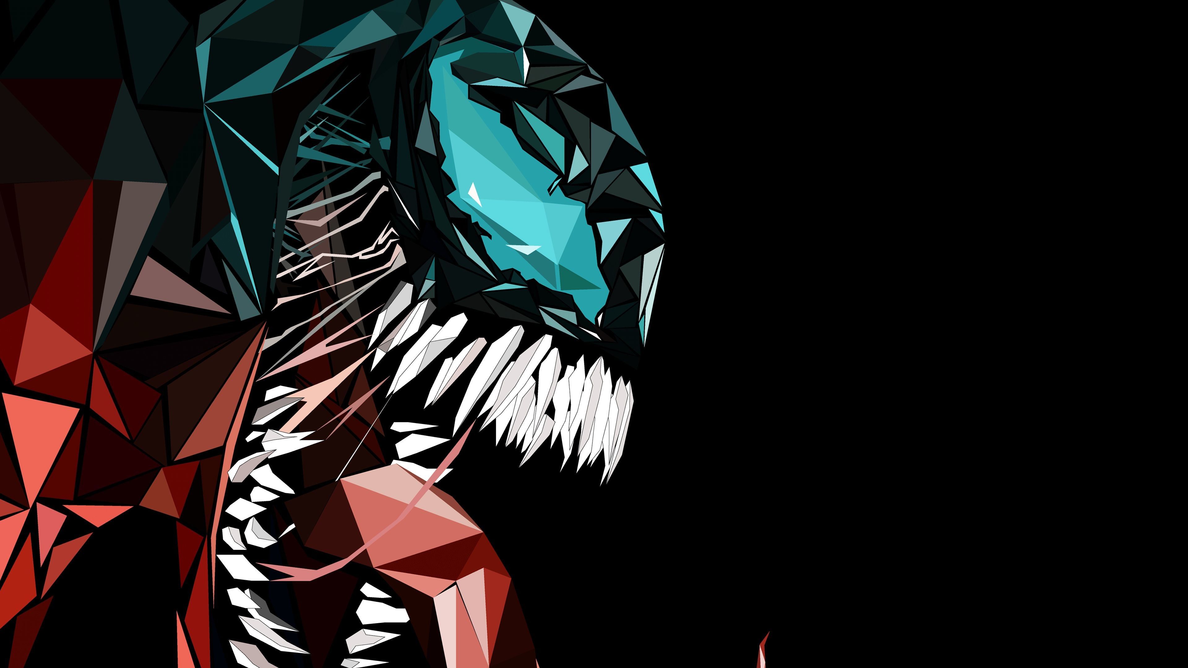 Venom Minimalstic Art Wallpapers